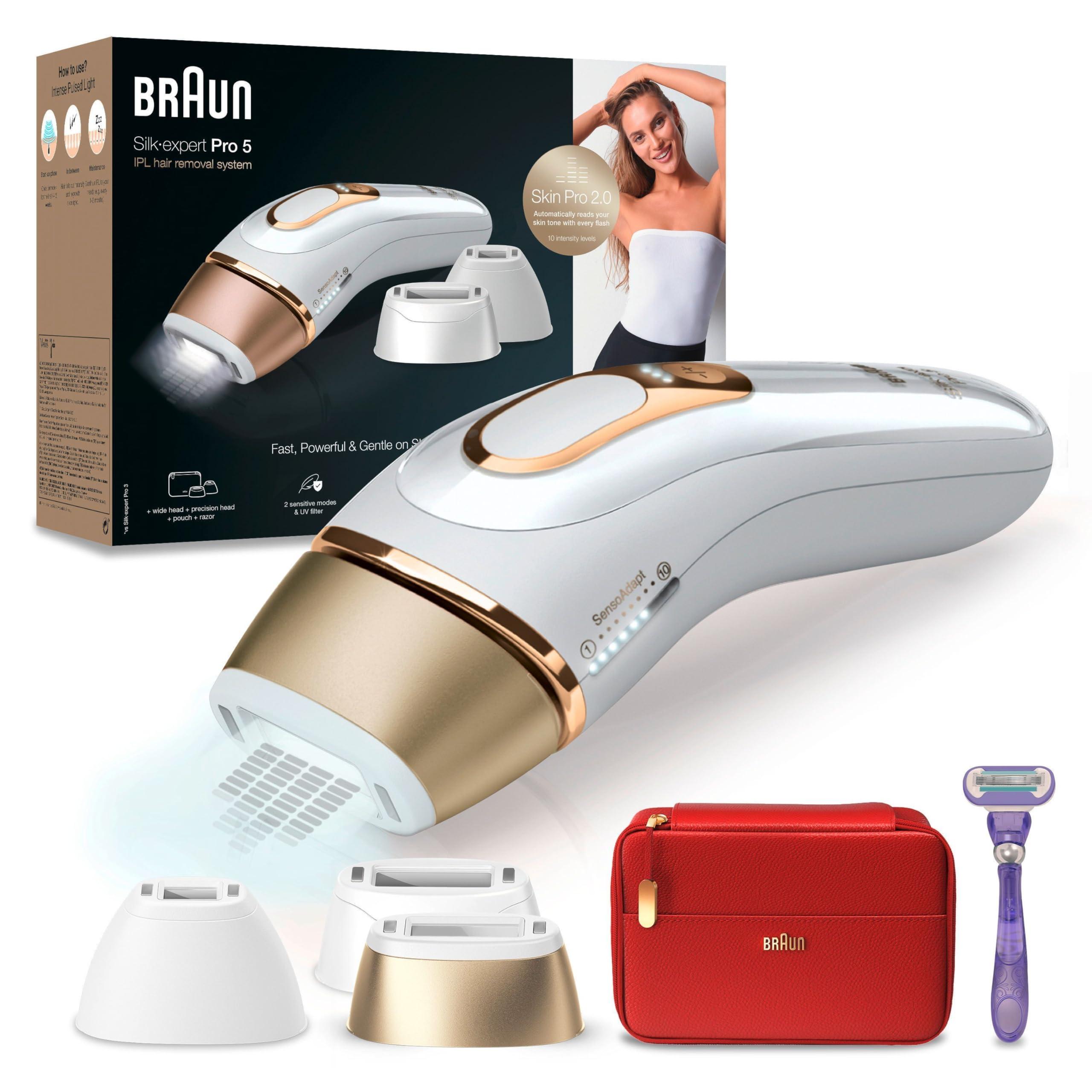 脱毛・除毛 Silk Expert Pro 5, Braun IPL PL5XXX Free Shipping