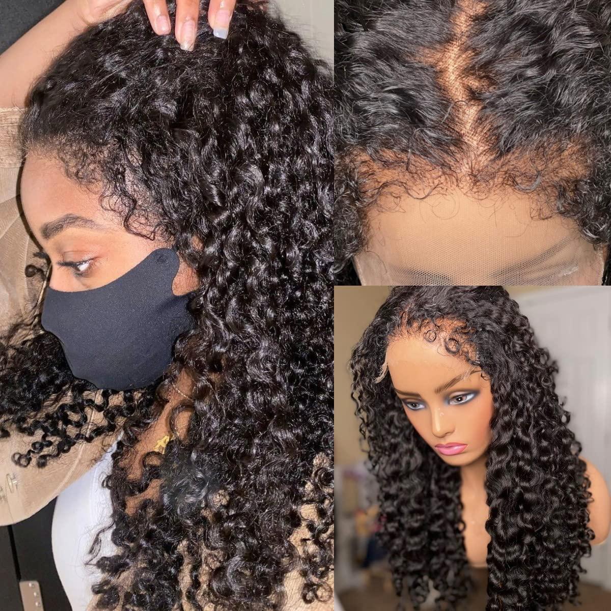 Big Kinky Curly Lacefront Wig 20-22 inches!! 22inch Afro Kinky Curly Human Hair Lace Front Wig | 180  main image 2