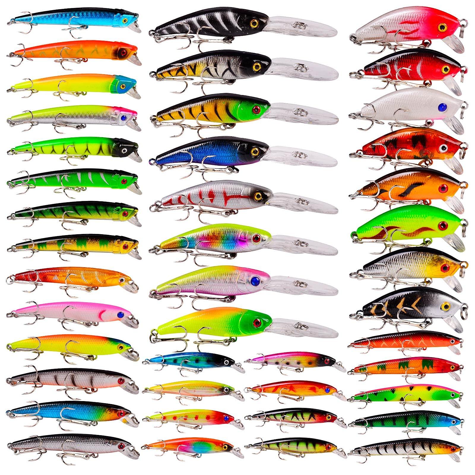 BAIKALBASS Bass Fishing Lures Kit Set - Topwater Hard Baits, Minnow,  Crankbait, Pencil, VIB, Swimbait - 43pcs for Bass Pike in Saltwater &  Freshwater | Buy Now with Express International Delivery | GoSupps.com