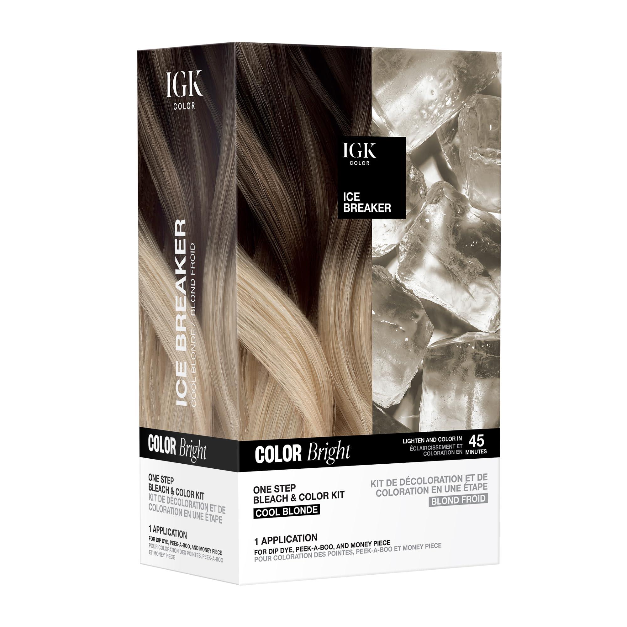 IGK Color Bright One Step Bleach & Color Kit - ICE BREAKER Cool