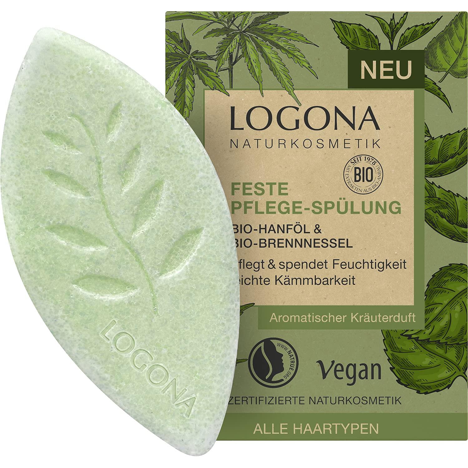 Logona Natural Cosmetics Fixed Rinance Conditioner Bar - Vegan Formula with  Organic Hemp & Nettle for Healthy Hair | 60g | Buy Now with Express  International Delivery | GoSupps.com