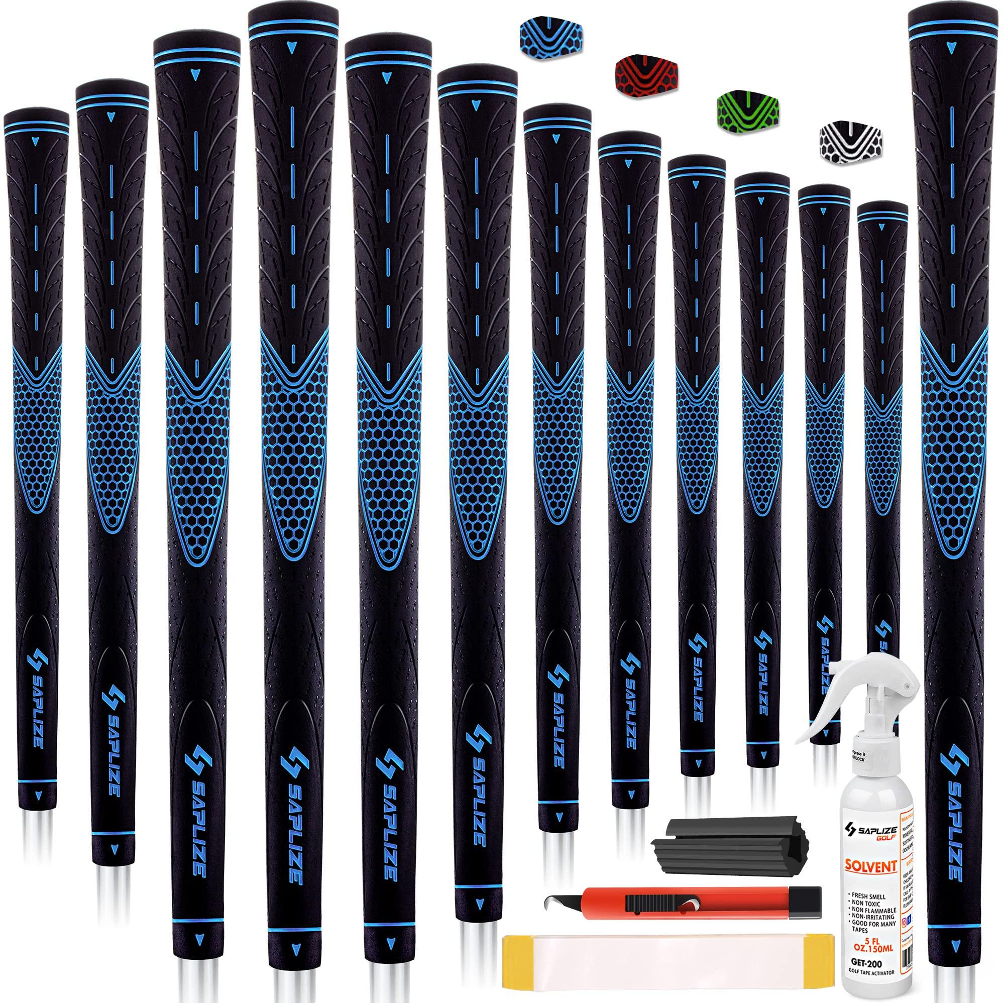 SAPLIZE CC01 Golf Grips 13 Pack - Upgrade or Deluxe Kit - 4 Colors