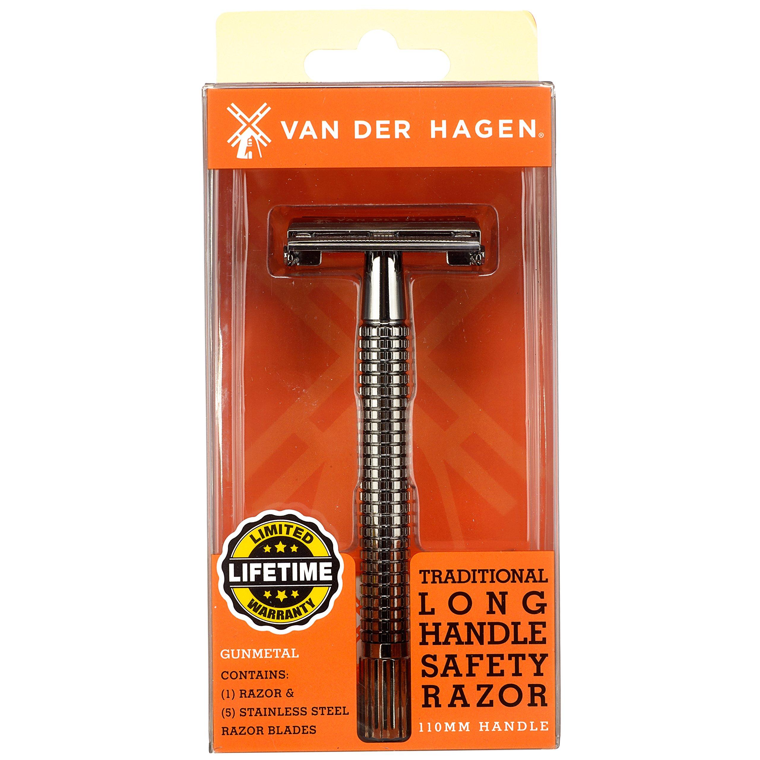 Van Der Hagen Gunmetal Long Handle Safety Razor | Buy Now with