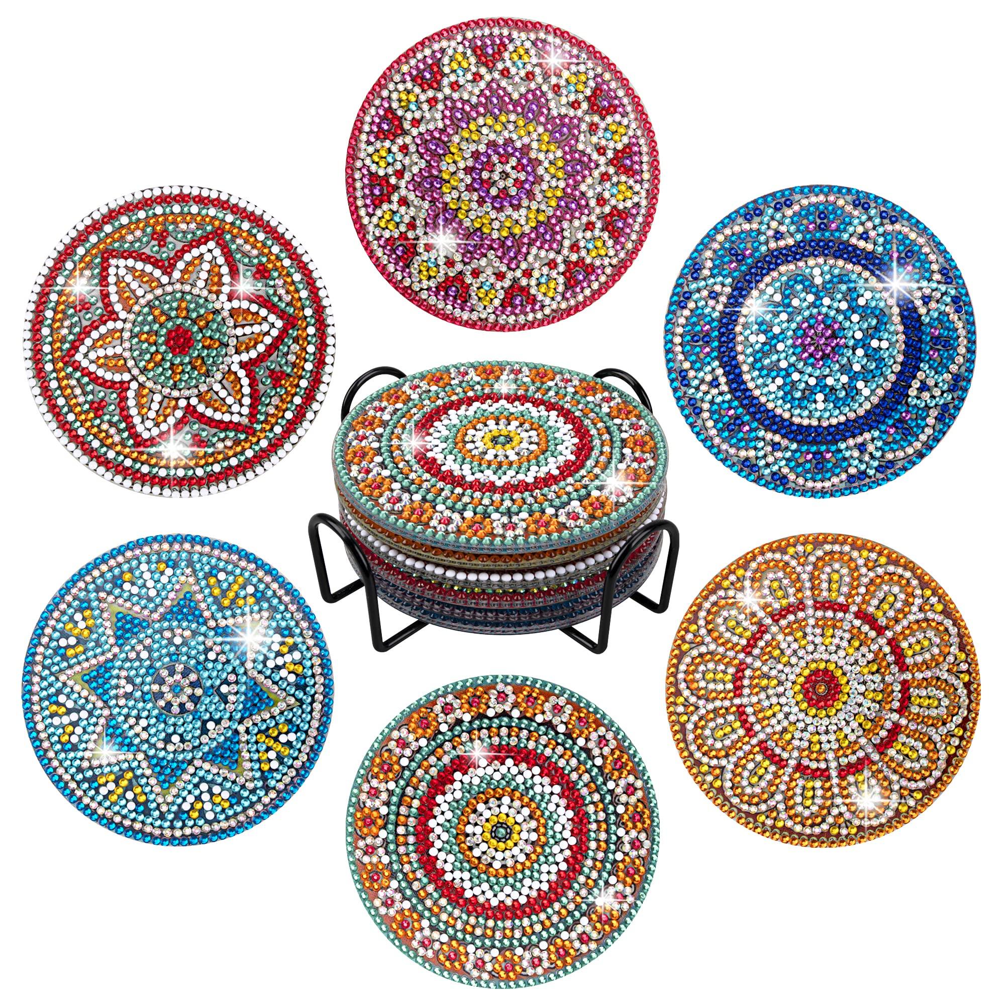 Set di sottobicchieri per pittura diamantata Temlum Italia