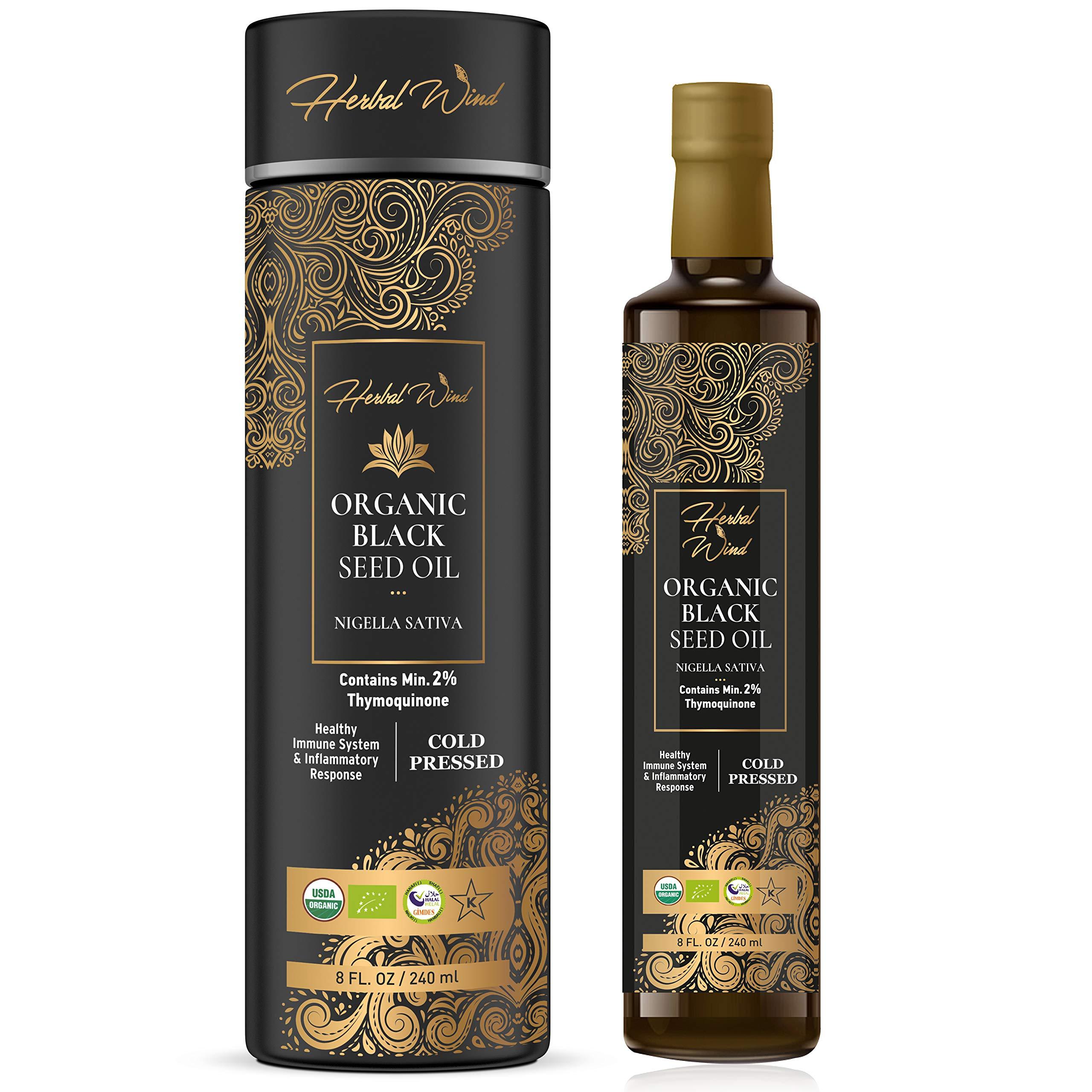 Dr Joe Lab Organic Black Seed Oil 8 Oz USDA Certified Pure Natural Black Cumin Seed Oil Unrefined Cold Pressed Extra Virgin Nigella Sativa