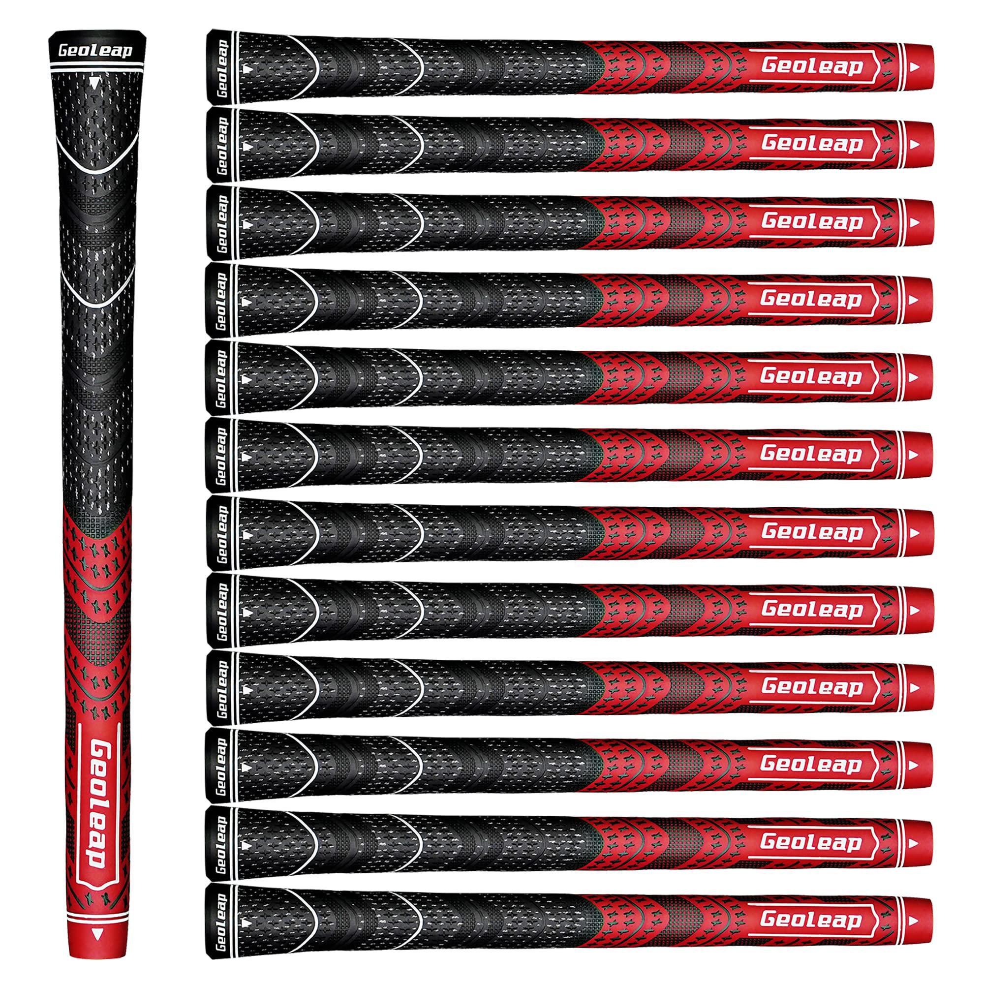 Geoleap Golf Grips Set of 13 - Cord Rubber Hybrid Golf Club Grips