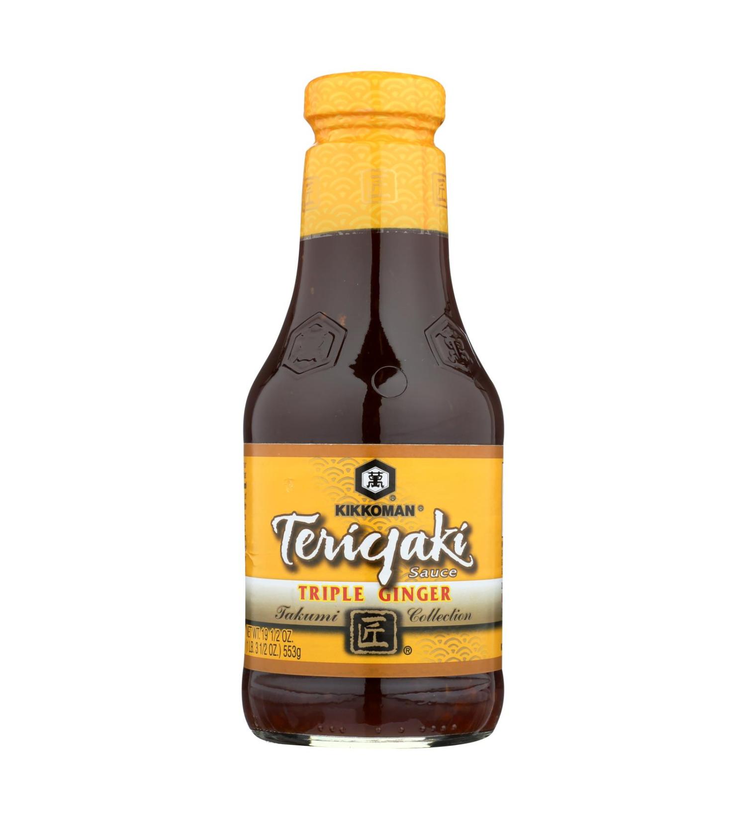 Kikkoman Sauce - Teriyaki - Triple Ginger - Case of 6 - 19.5 fl oz