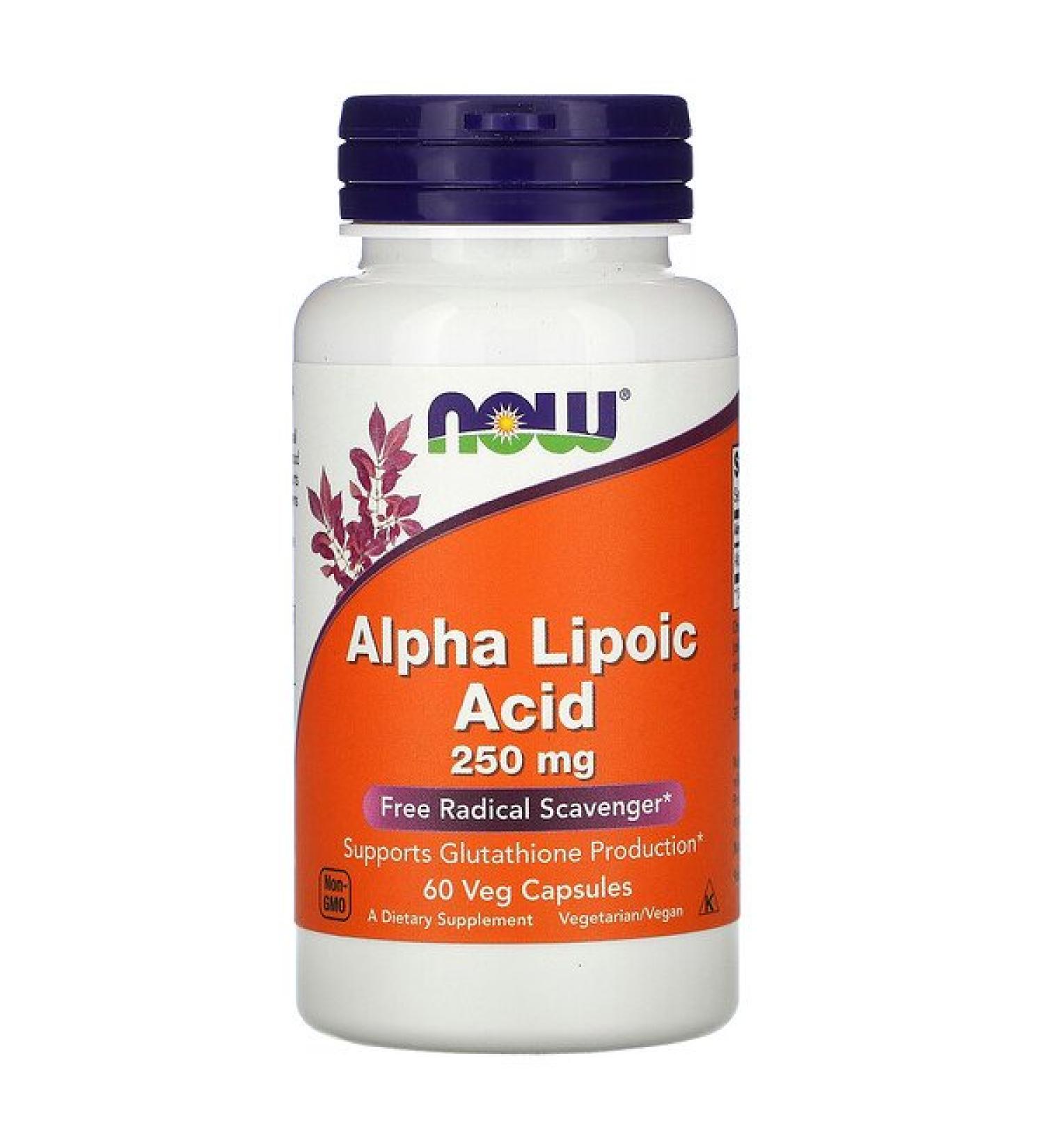 Now Foods Alpha Lipoic Acid 250 mg 60 Veg Capsules