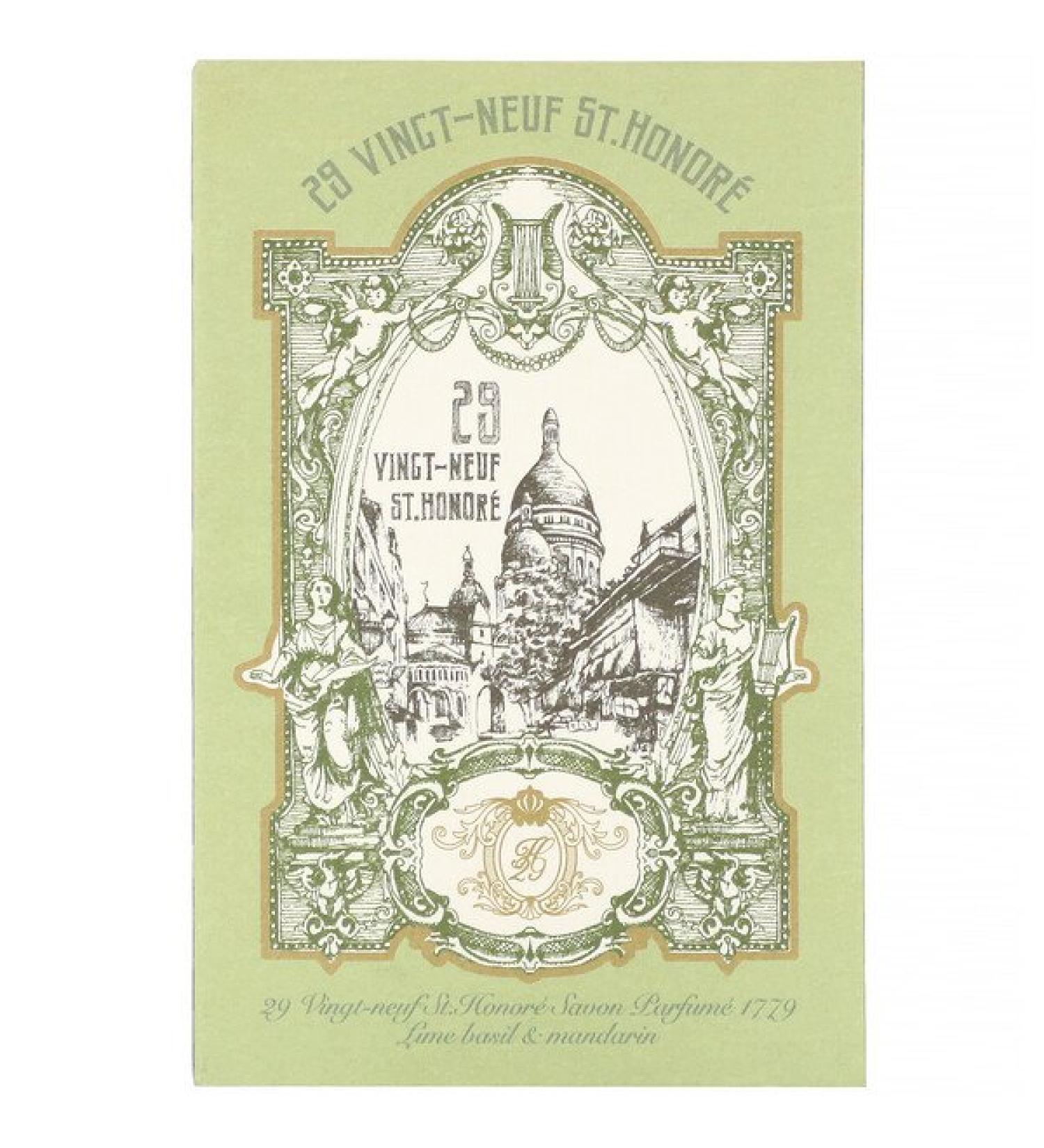 29 St. Honore Savon Parfume 1779 Lime Basil & Mandarin 4.76 oz (135 g)