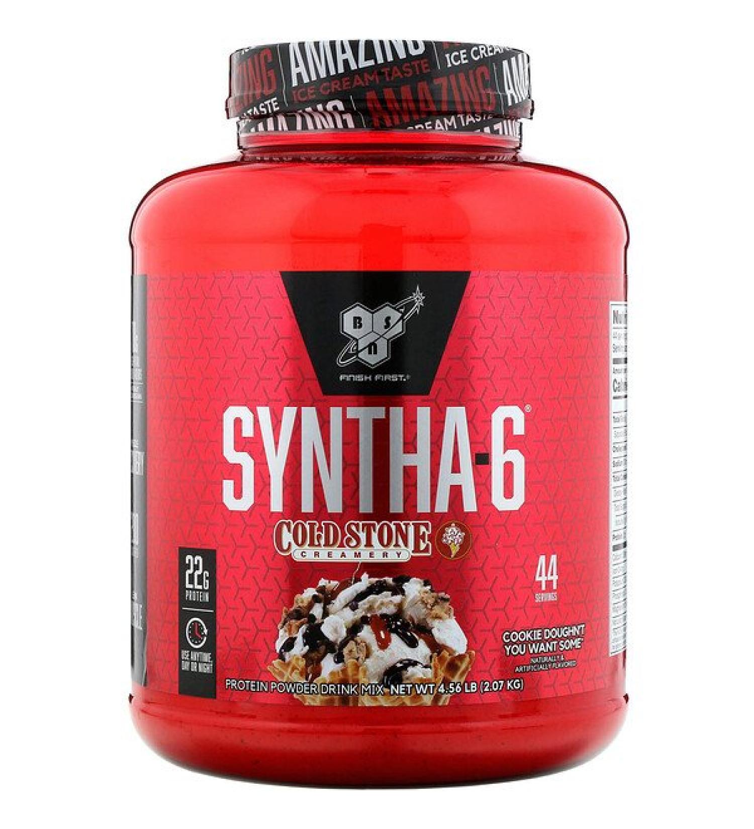 BSN Syntha-6 Cold Stone Creamery Cookie Doughn't You Want Some 4.56 lb (2.07 kg)