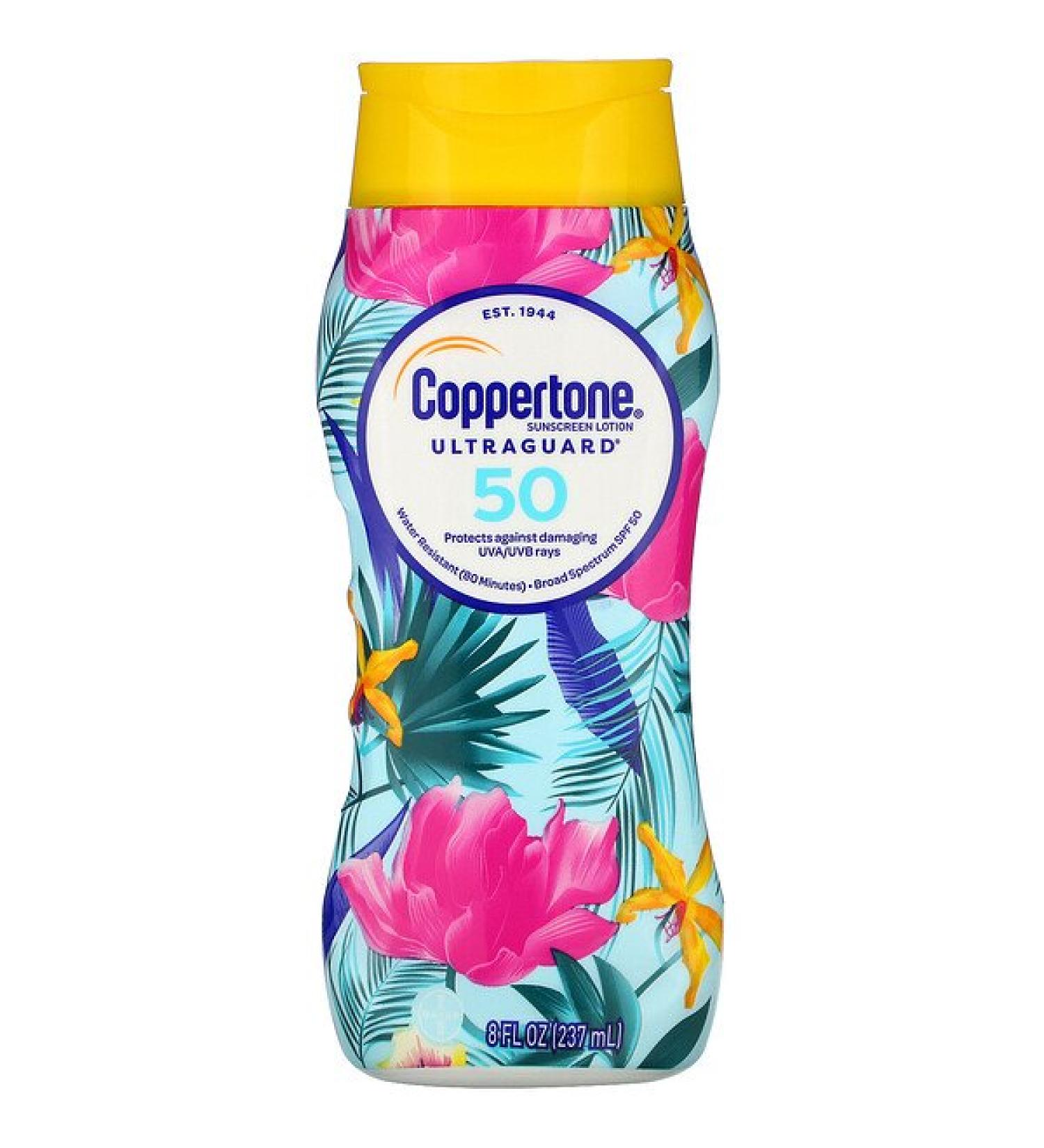 Coppertone UltraGuard Sunscreen Lotion SPF 50 8 fl oz (237 ml)