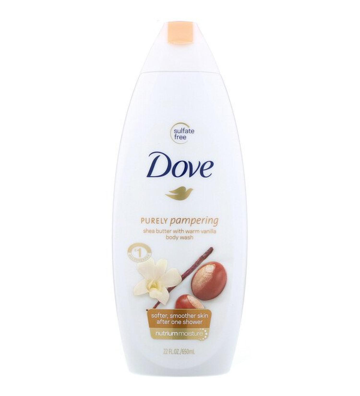 Dove Purely Pampering Body Wash Shea Butter with Warm Vanilla 22 fl oz (650 ml)