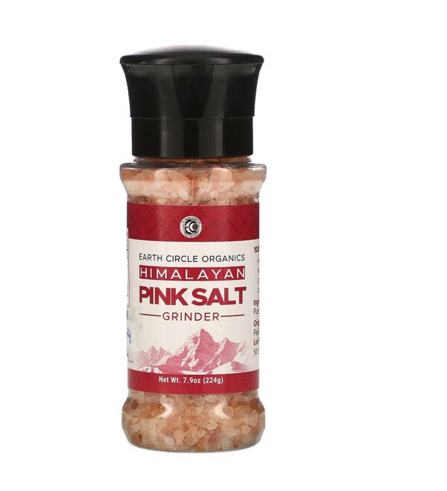 Earth Circle Organics Himalayan Pink Salt Grinder 7.9 oz (224 g)