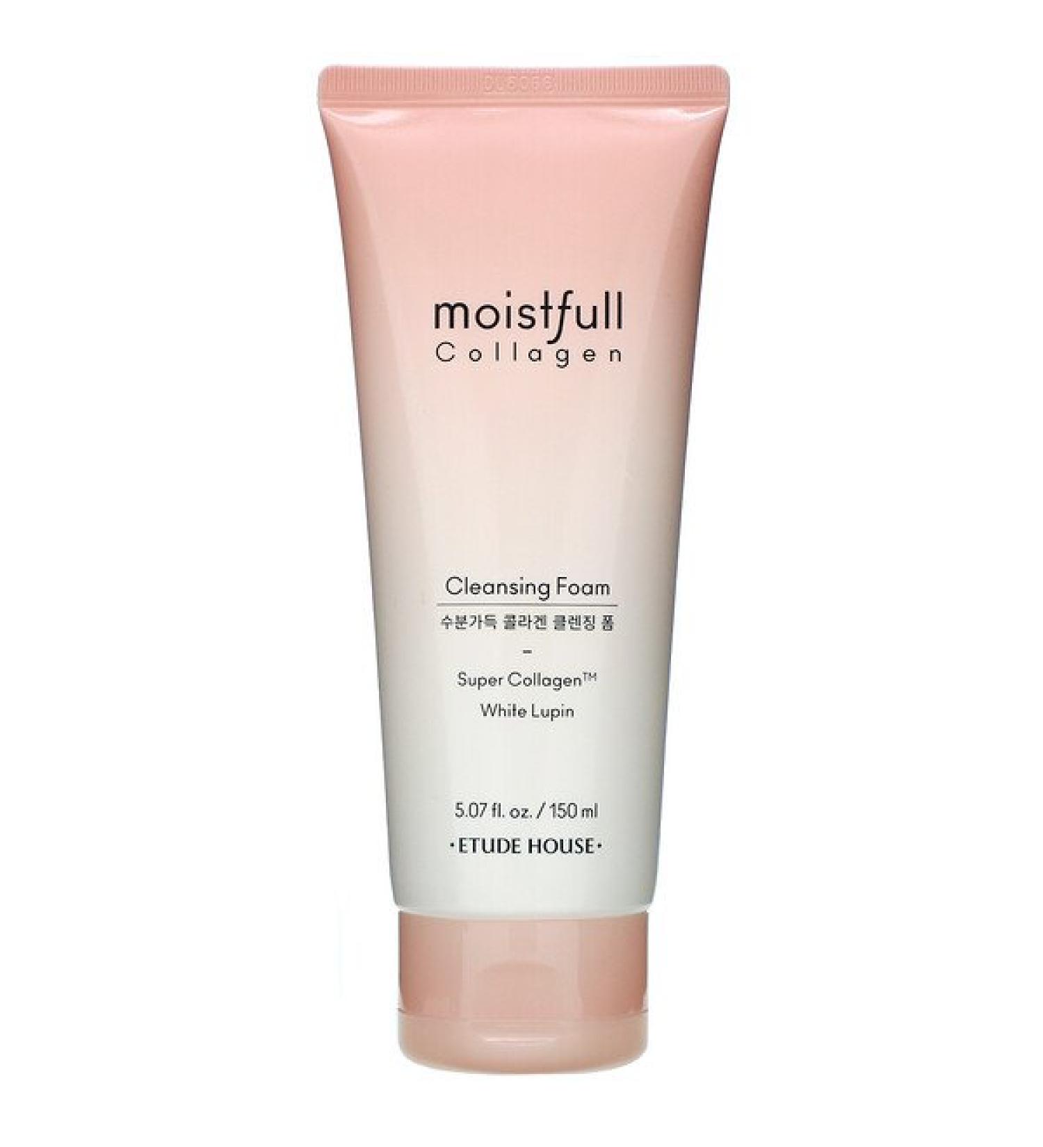Etude House Moistfull Collagen Cleansing Foam White Lupin 5.07 fl oz (150 ml)