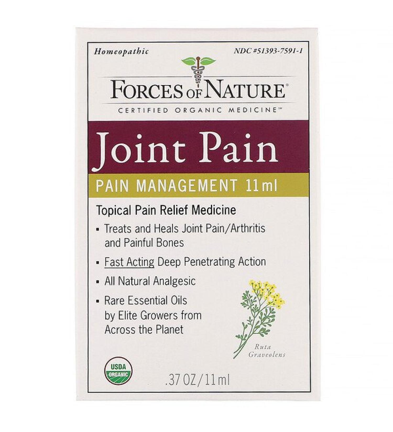Forces of Nature Joint Pain Pain Management 0.37 oz (11 ml)