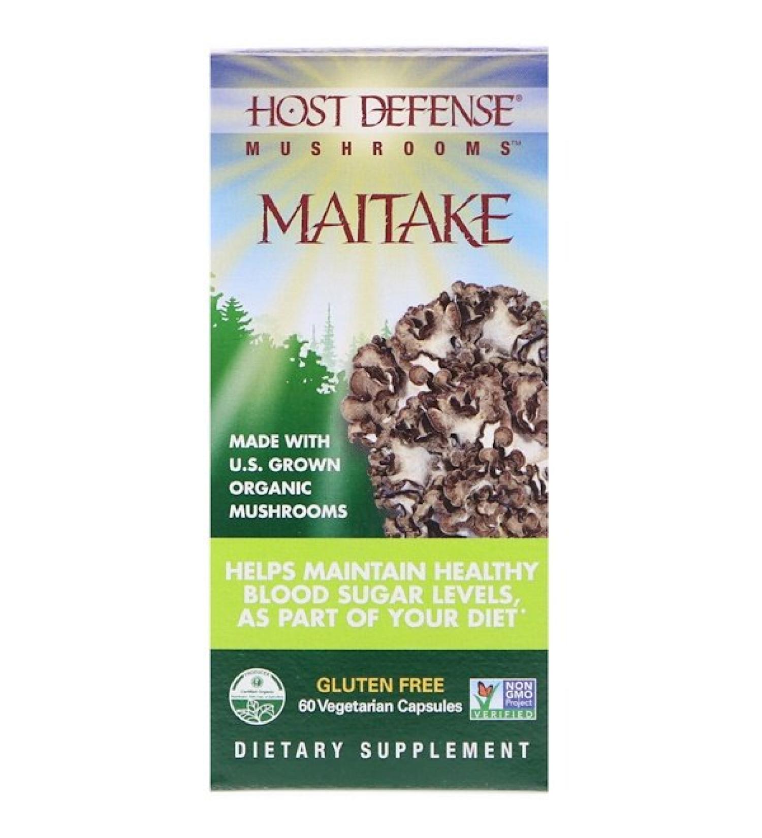 Fungi Perfecti Mushrooms Organic Maitake 60 Vegetarian Capsules
