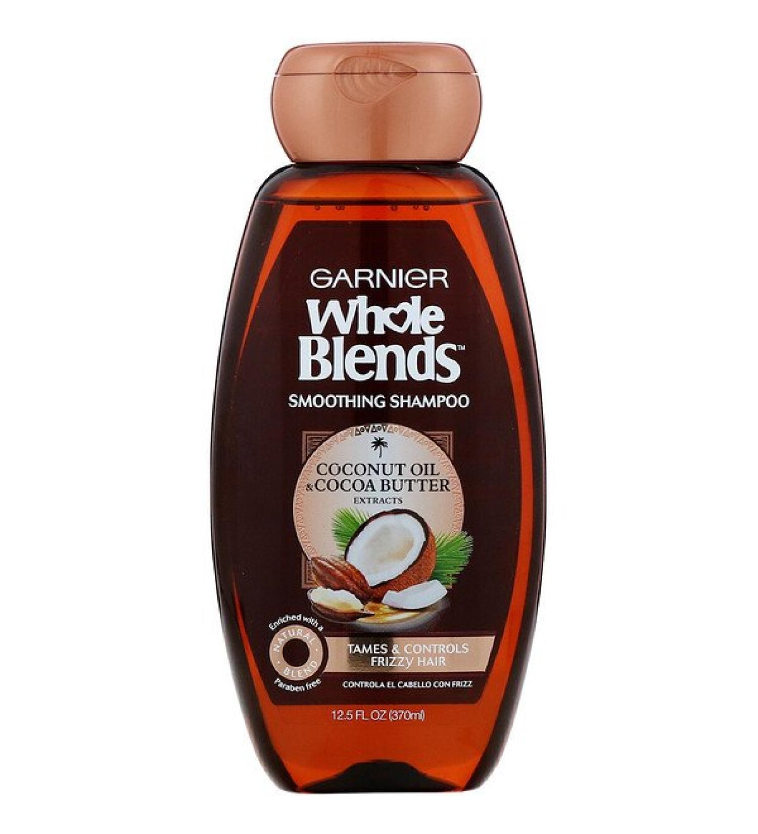 Garnier Whole Blends Coconut Oil & Cocoa Butter Smoothing Shampoo 12.5 fl oz (370 ml)