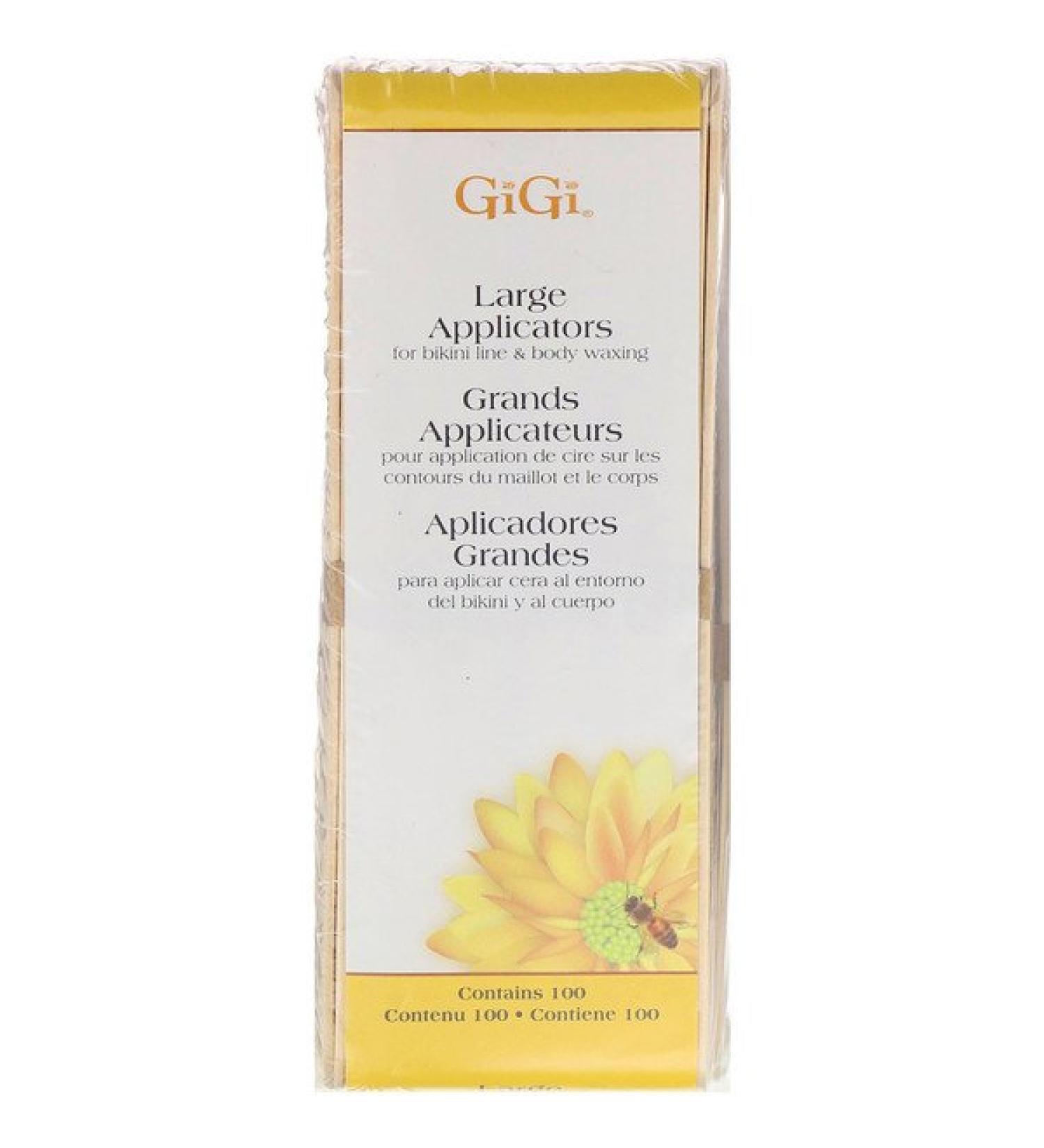 Gigi Spa Large Applicators for Bikini Line & Body Waxing 100 Large Applicators