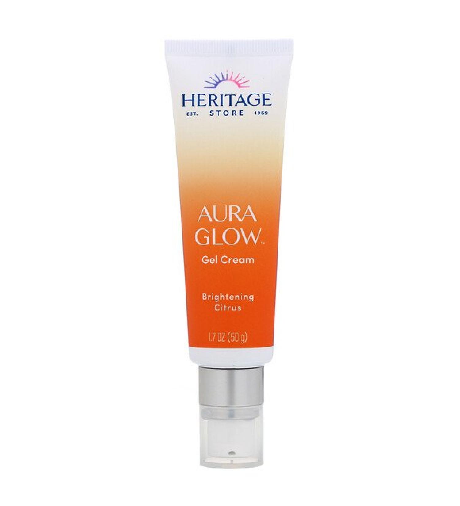 Heritage Store Aura Glow Gel Cream Brightening Citrus 1.7 oz (50 g)