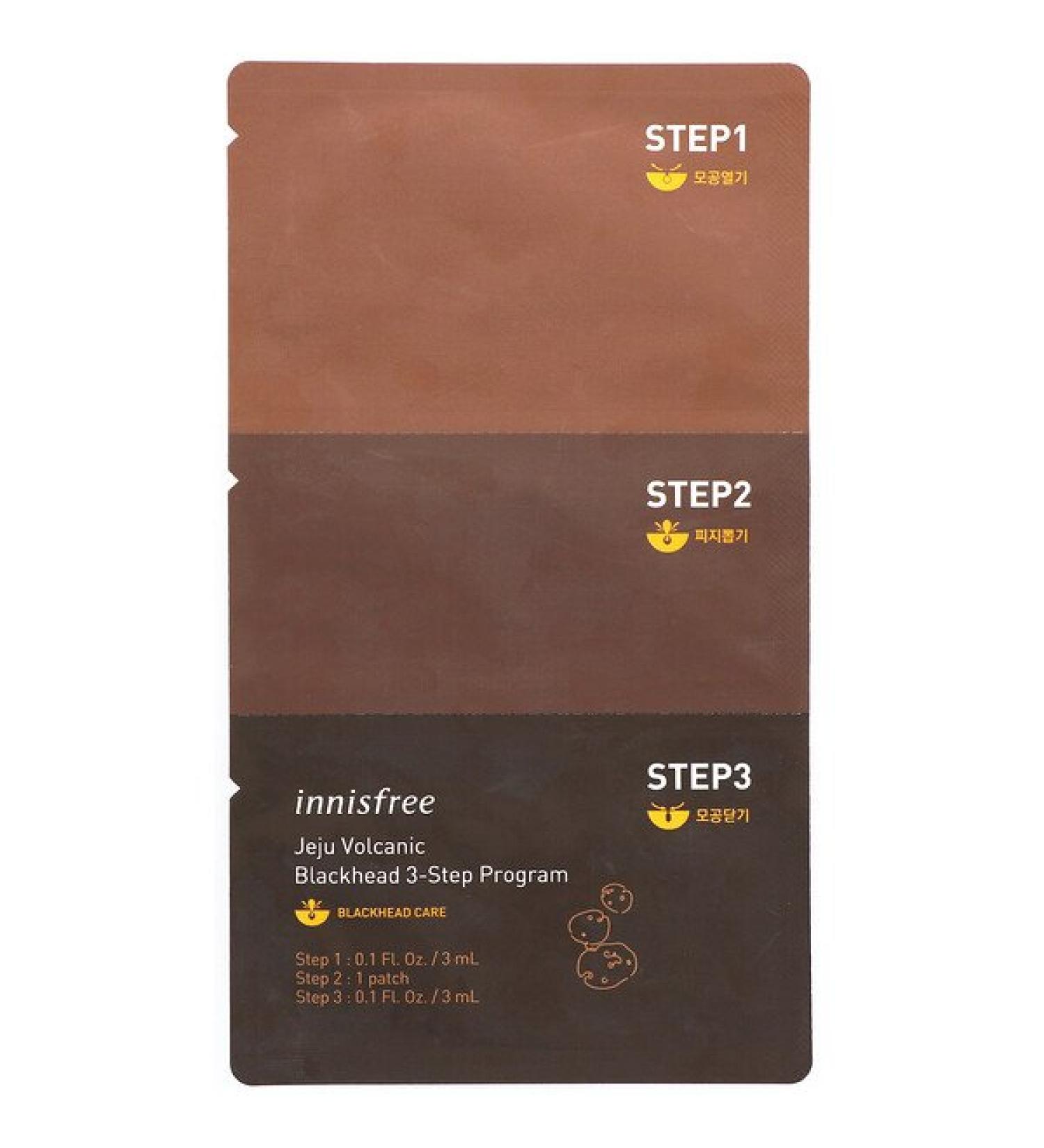 Innisfree Jeju Volcanic Blackhead 3-Step Program 1 Set