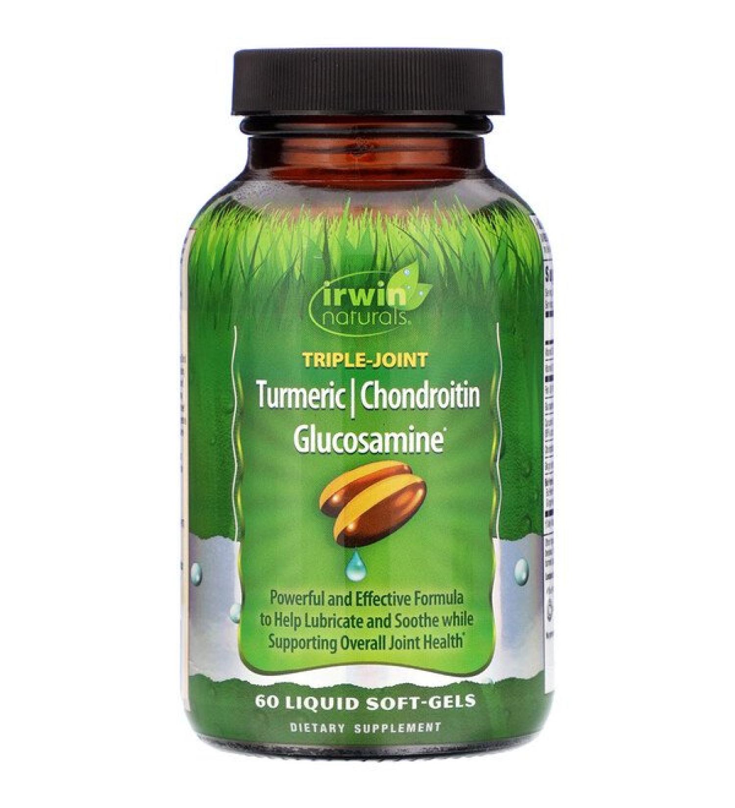 Irwin Naturals Triple-Joint Turmeric / Chondroitin Glucosamine 60 Liquid Soft-Gels