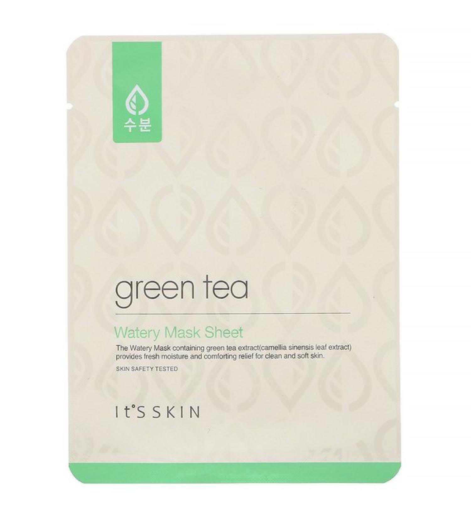 It's Skin Green Tea Watery Beauty Mask Sheet 1 Sheet 17 g