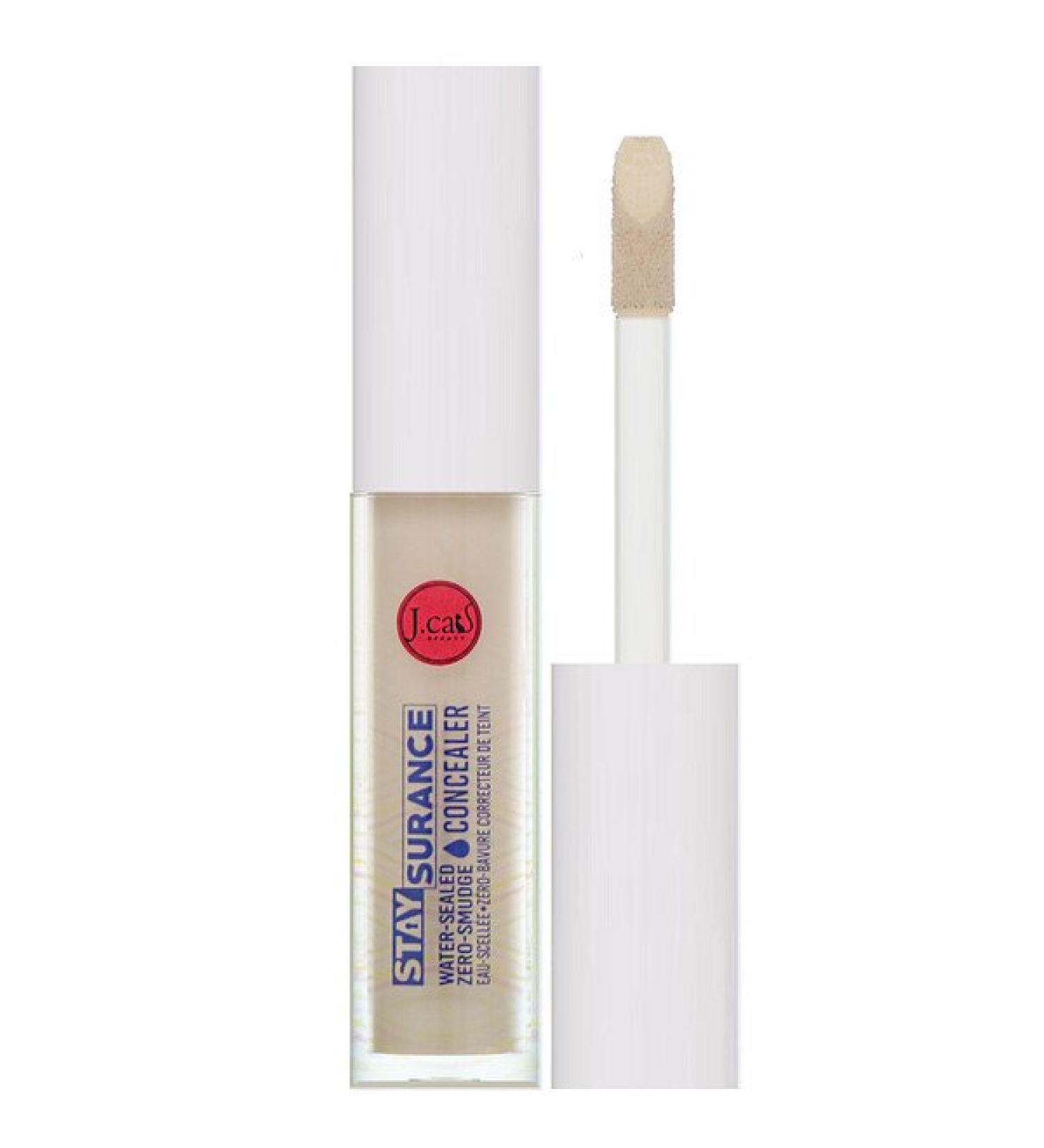J.Cat Beauty Staysurance Water-Sealed Zero-Smudge Concealer SHC107 Custard  0.16 fl oz (4.8 ml)