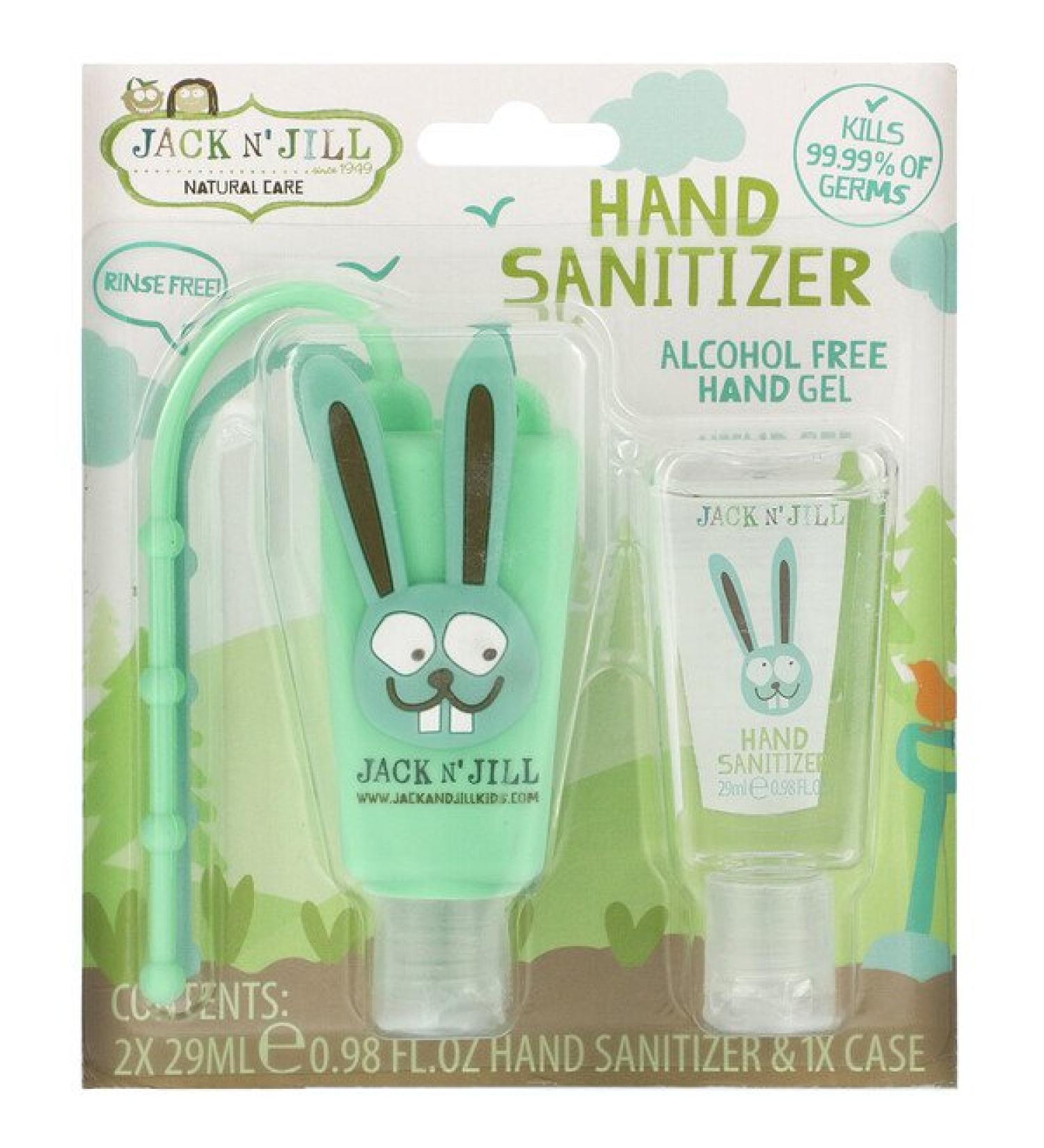 Jack n' Jill Hand Sanitizer Bunny 2 Pack 0.98 fl oz (29 ml) Each and 1 Case