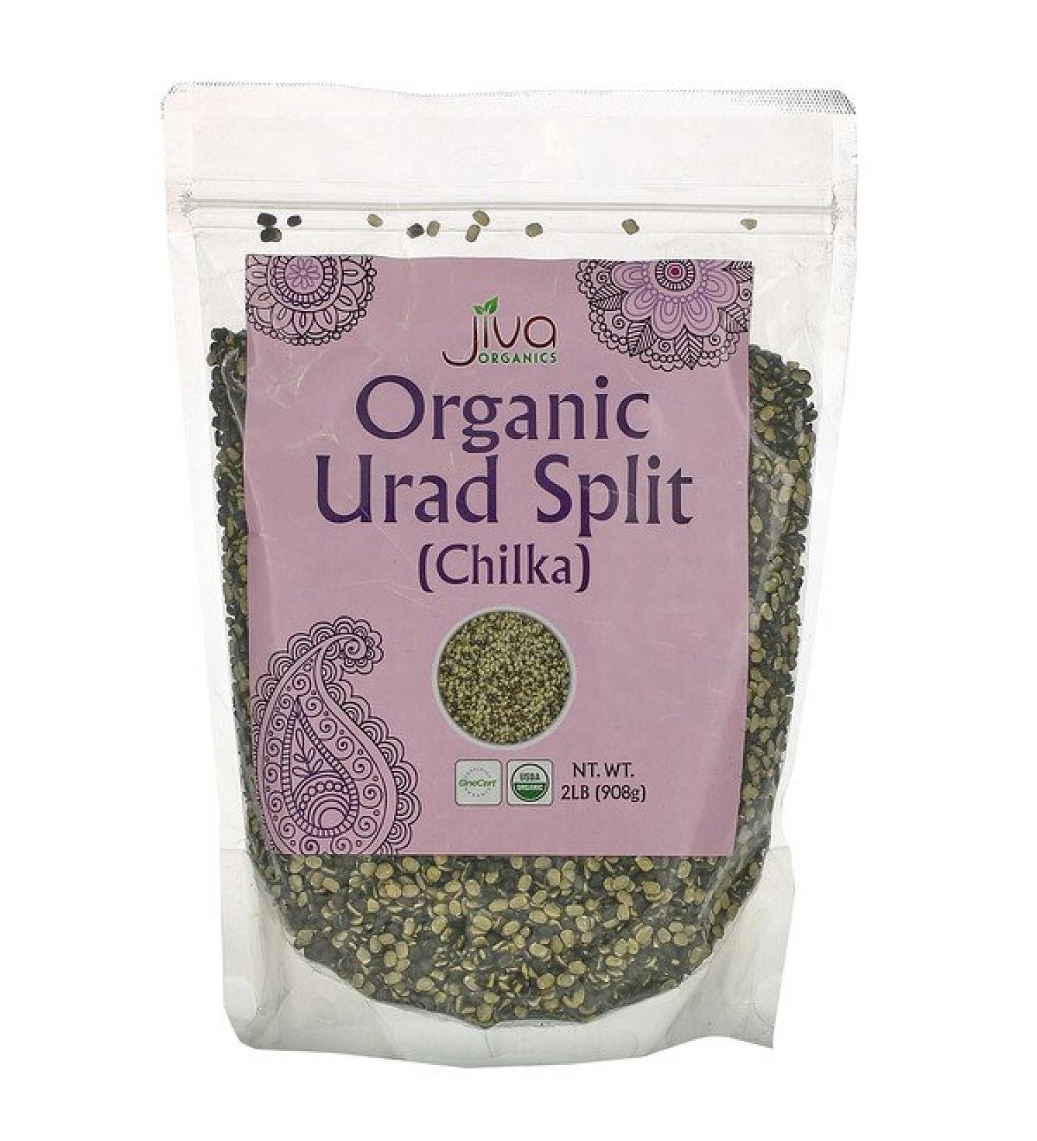 Jiva Organics Organic Urad Split 2 lb (908 g)