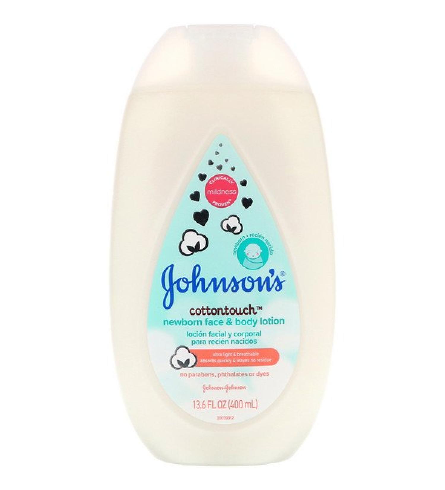 Johnson's Baby Cottontouch Newborn Face & Body Lotion 13.6 fl oz (400 ml)