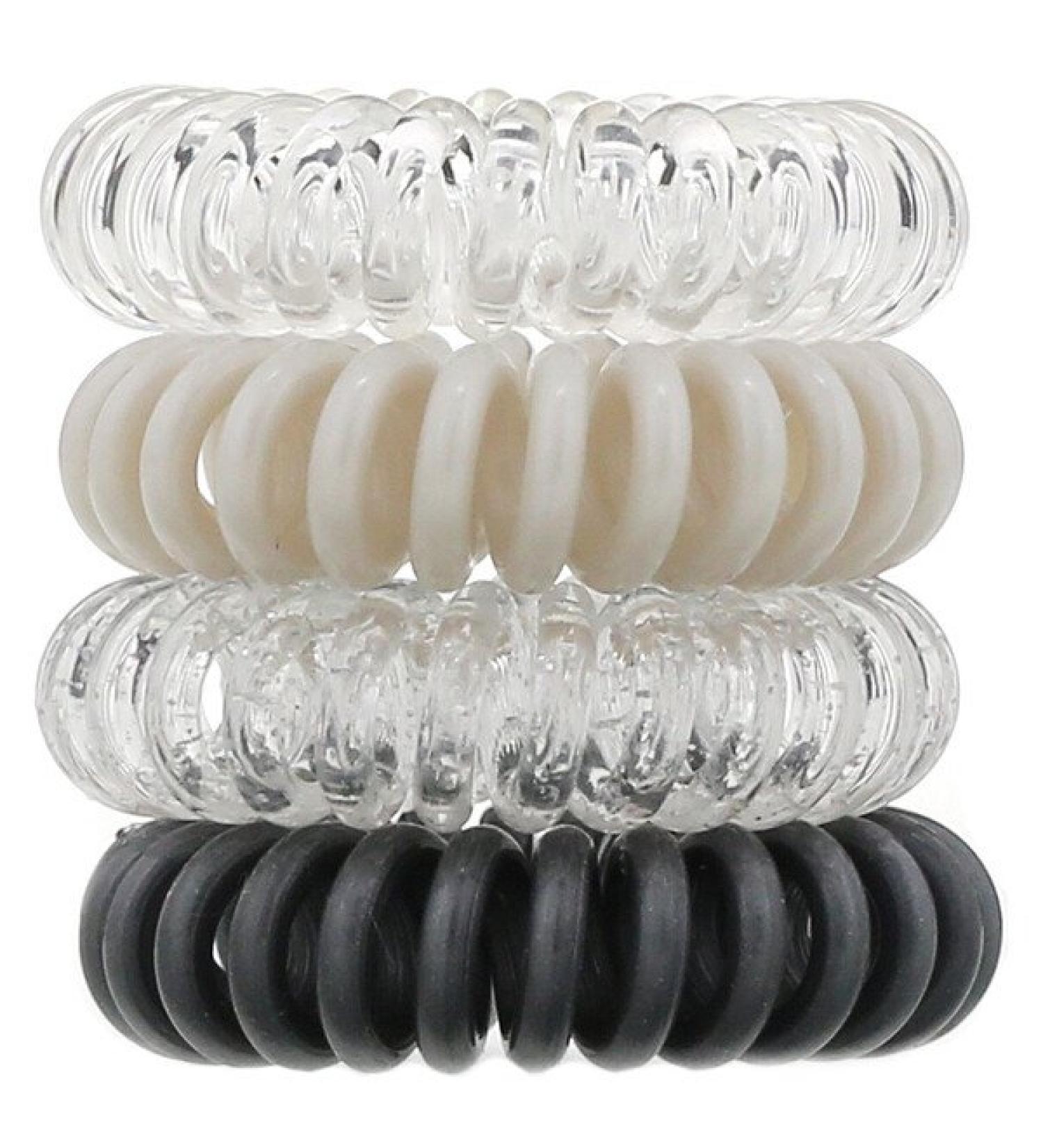 Kitsch Hair Coils Charcoal 4 Pieces