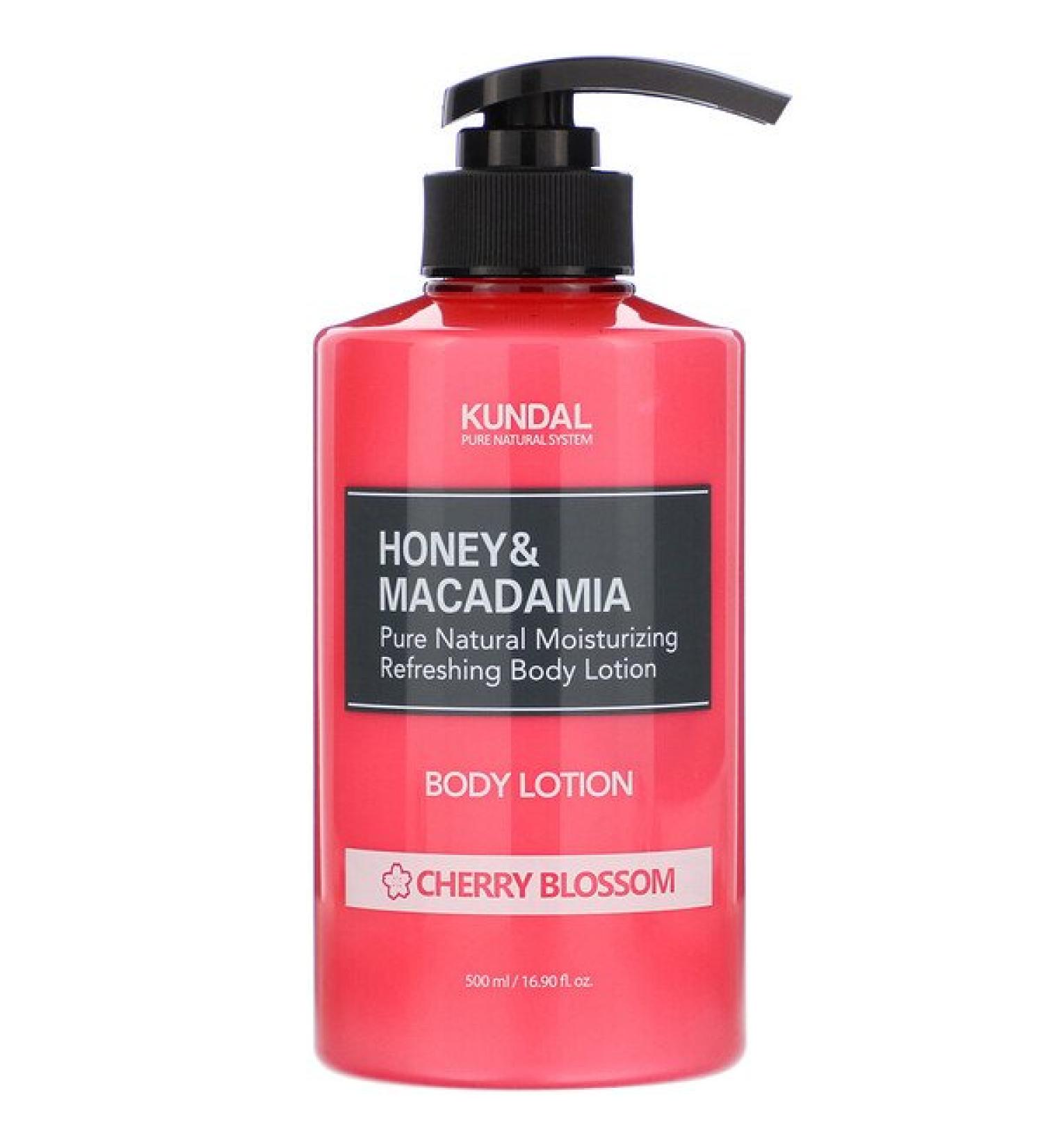 Kundal Honey & Macadamia Body Lotion Cherry Blossom 16.90 fl oz (500 ml)