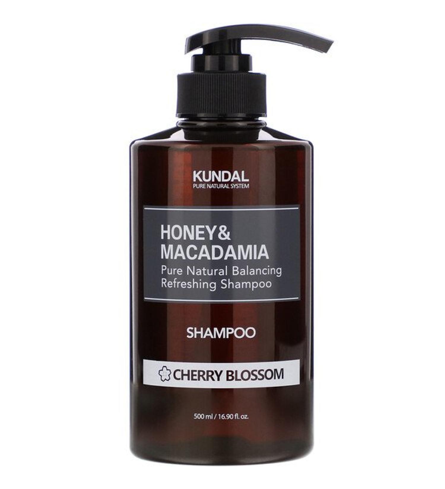 Kundal Honey & Macadamia Shampoo Cherry Blossom 16.90 fl oz (500 ml)