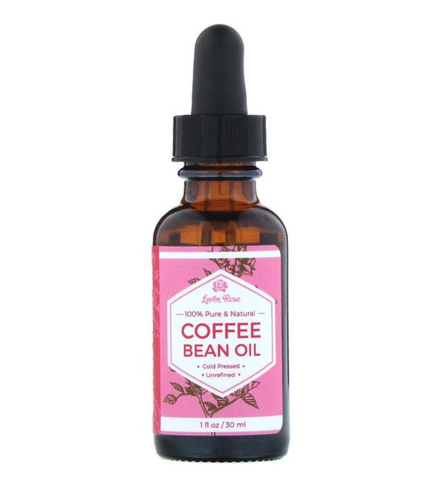 Leven Rose 100% Pure & Natural Coffee Bean Oil 1 fl oz (30 ml)
