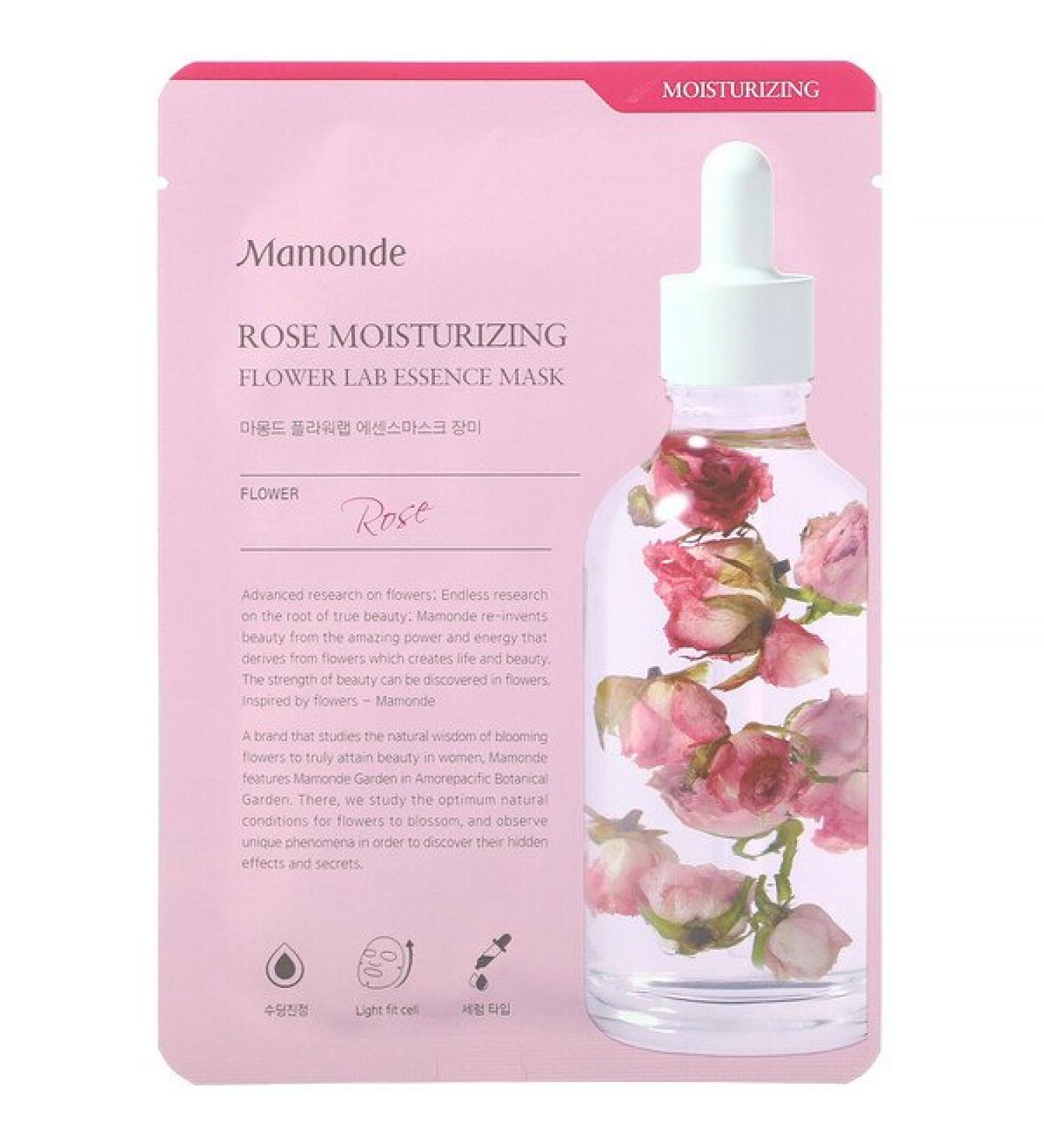 Mamonde Rose Moisturizing Flower Lab Essence Beauty Mask 1 Sheet 25 ml
