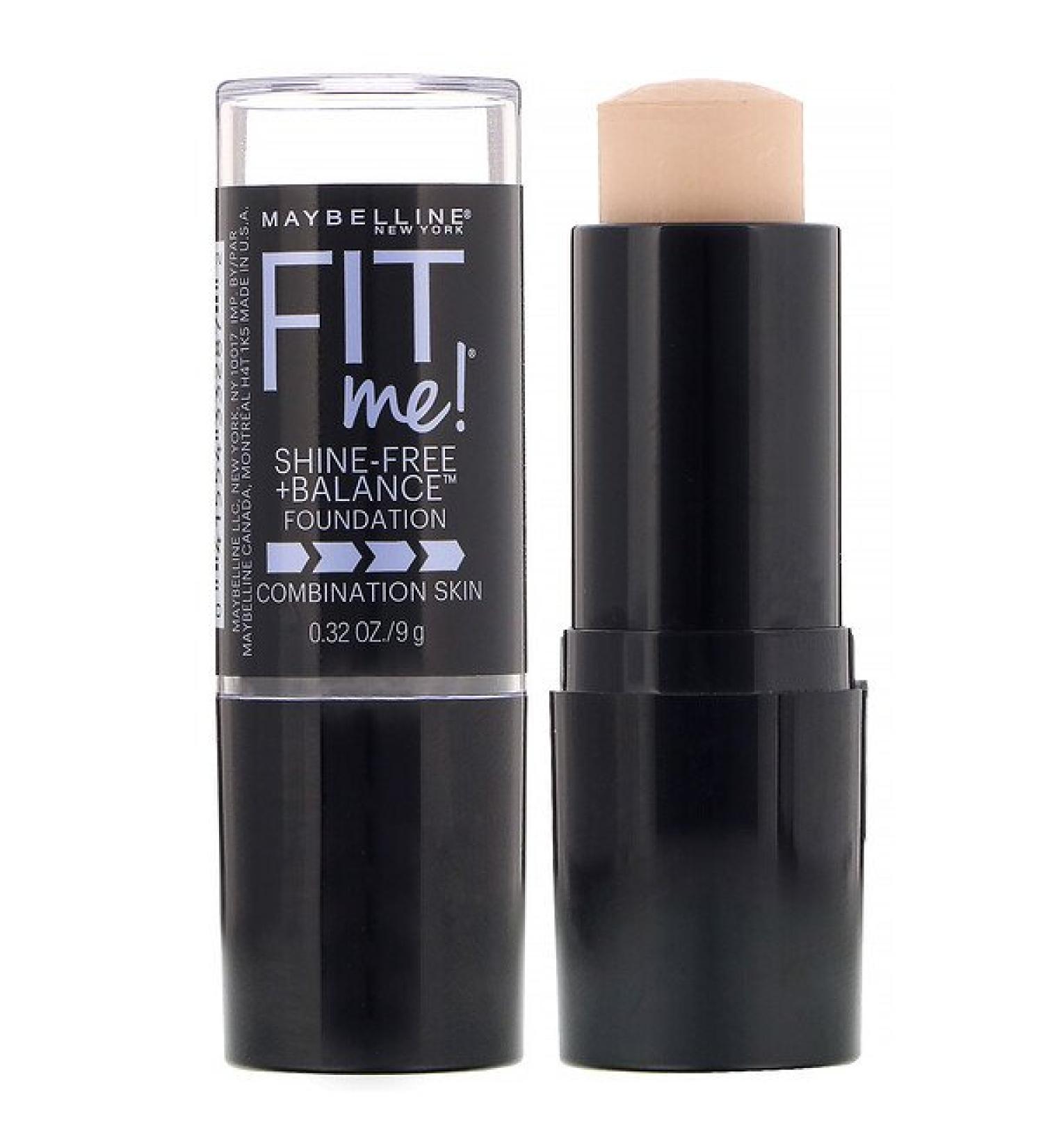 Maybelline Fit Me Shine-Free + Balance Stick Foundation 110 Porcelain 0.32 oz (9 g)