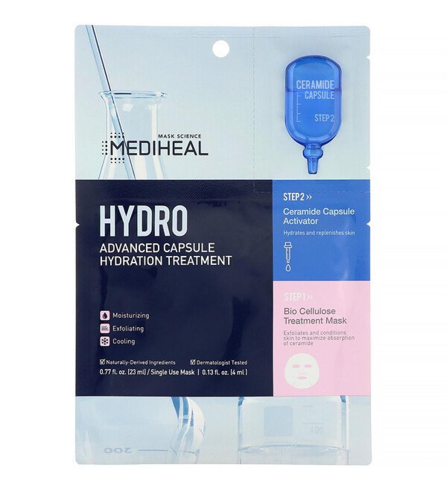 Mediheal Hydro Advanced Capsule Hydration Treatment Beauty Mask 1 Sheet 0.77 fl oz (23 ml)
