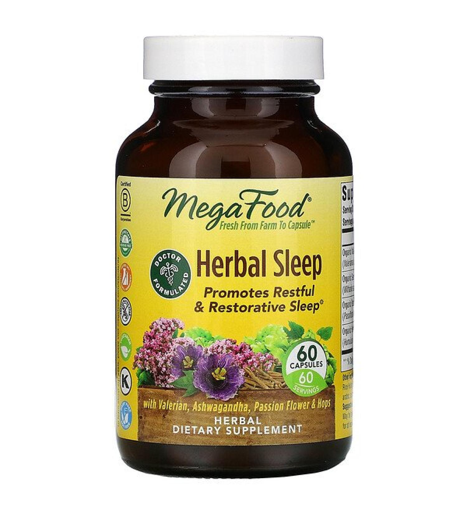 MegaFood Herbal Sleep 60 Capsules