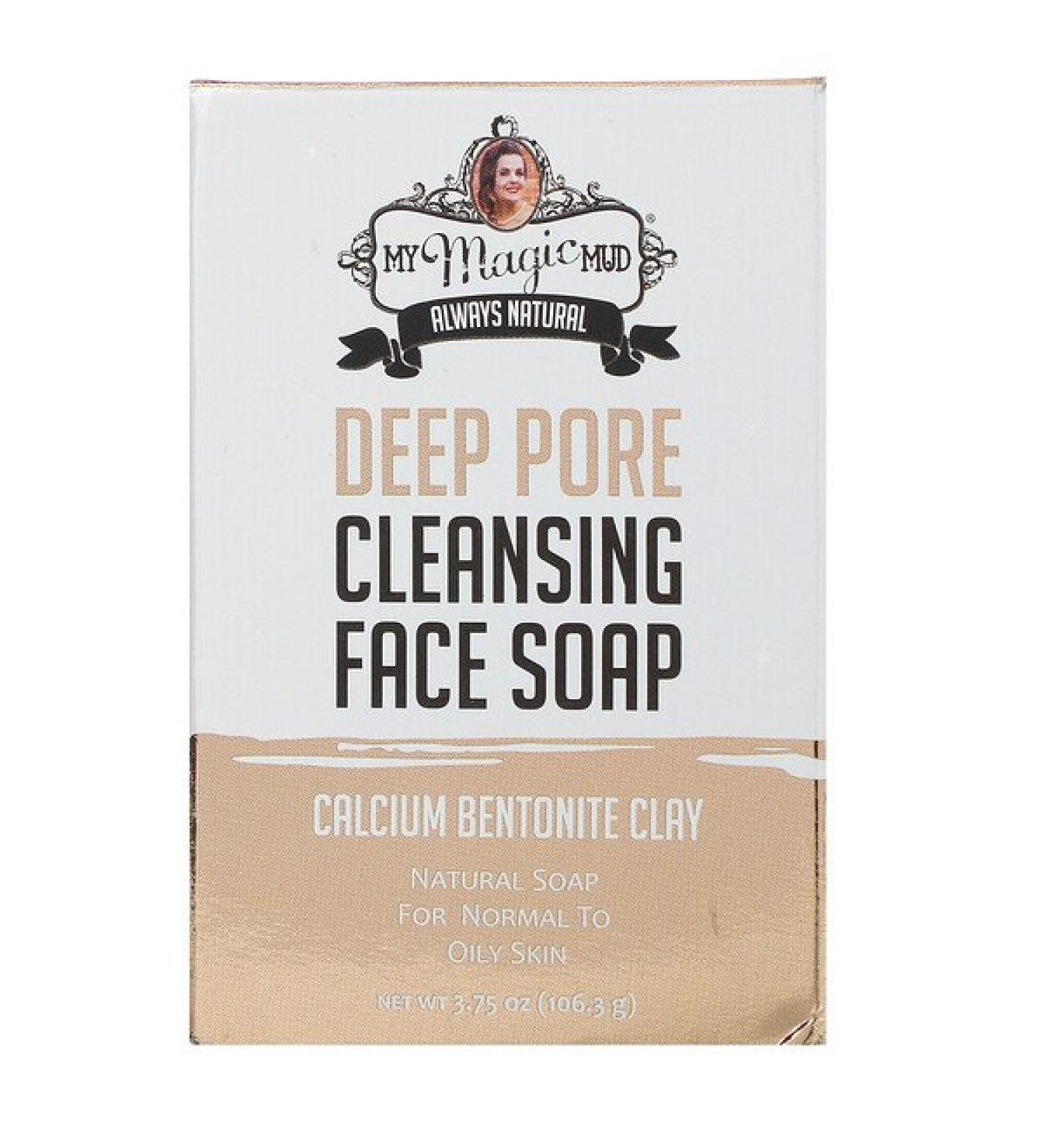 My Magic Mud Deep Pore Cleansing Face Soap Calcium Bentonite Clay 3.75 oz (106.3 g)
