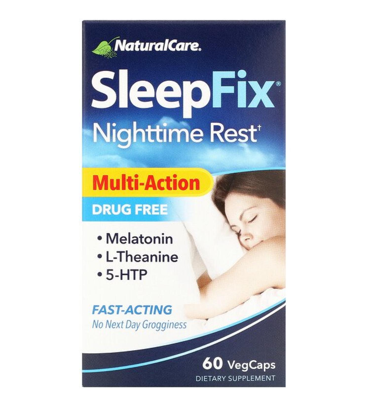 NaturalCare SleepFix Nighttime Rest 60 VegCaps