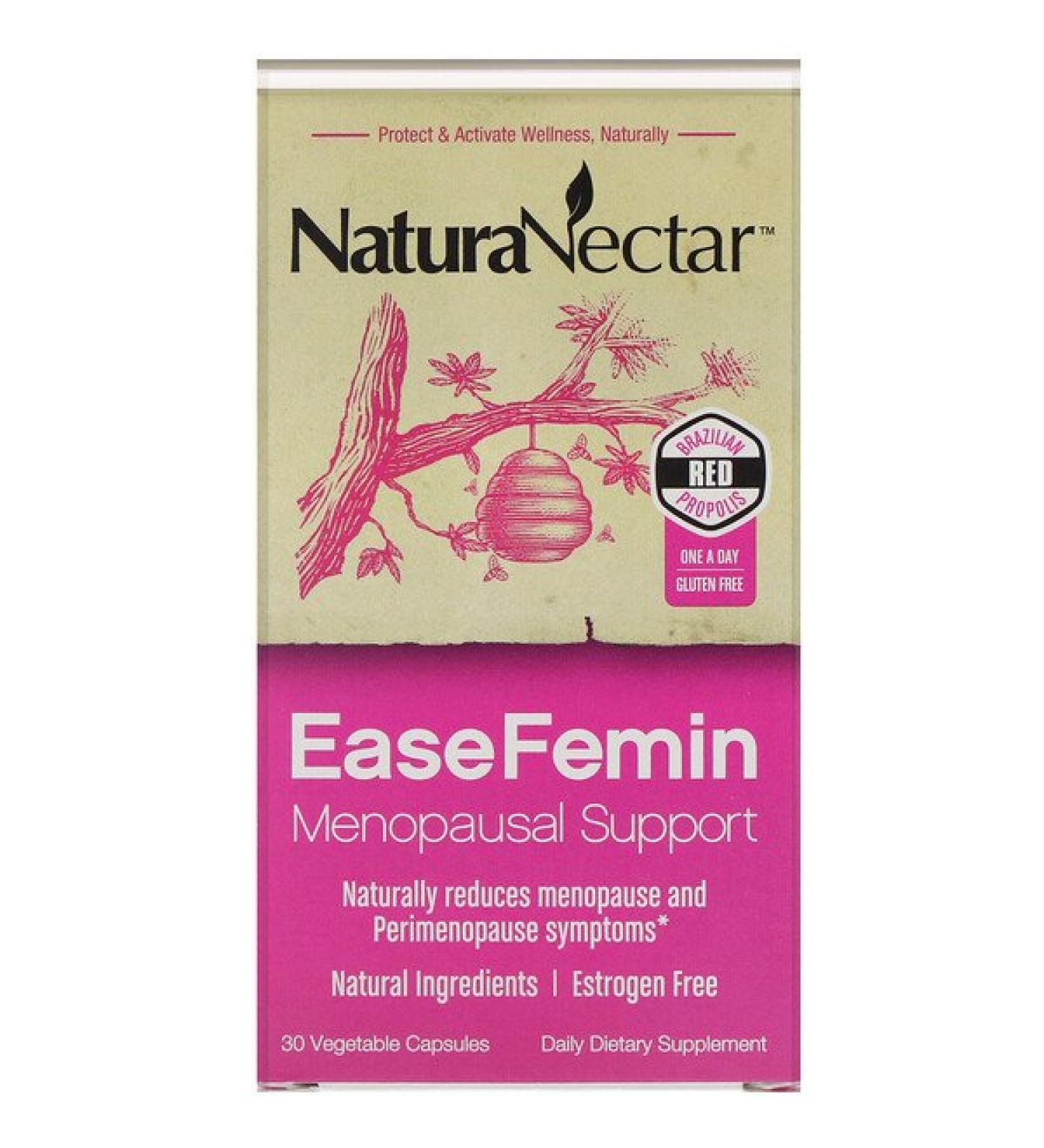 NaturaNectar EaseFemin Menopausal Support 30 Vegetable Capsules