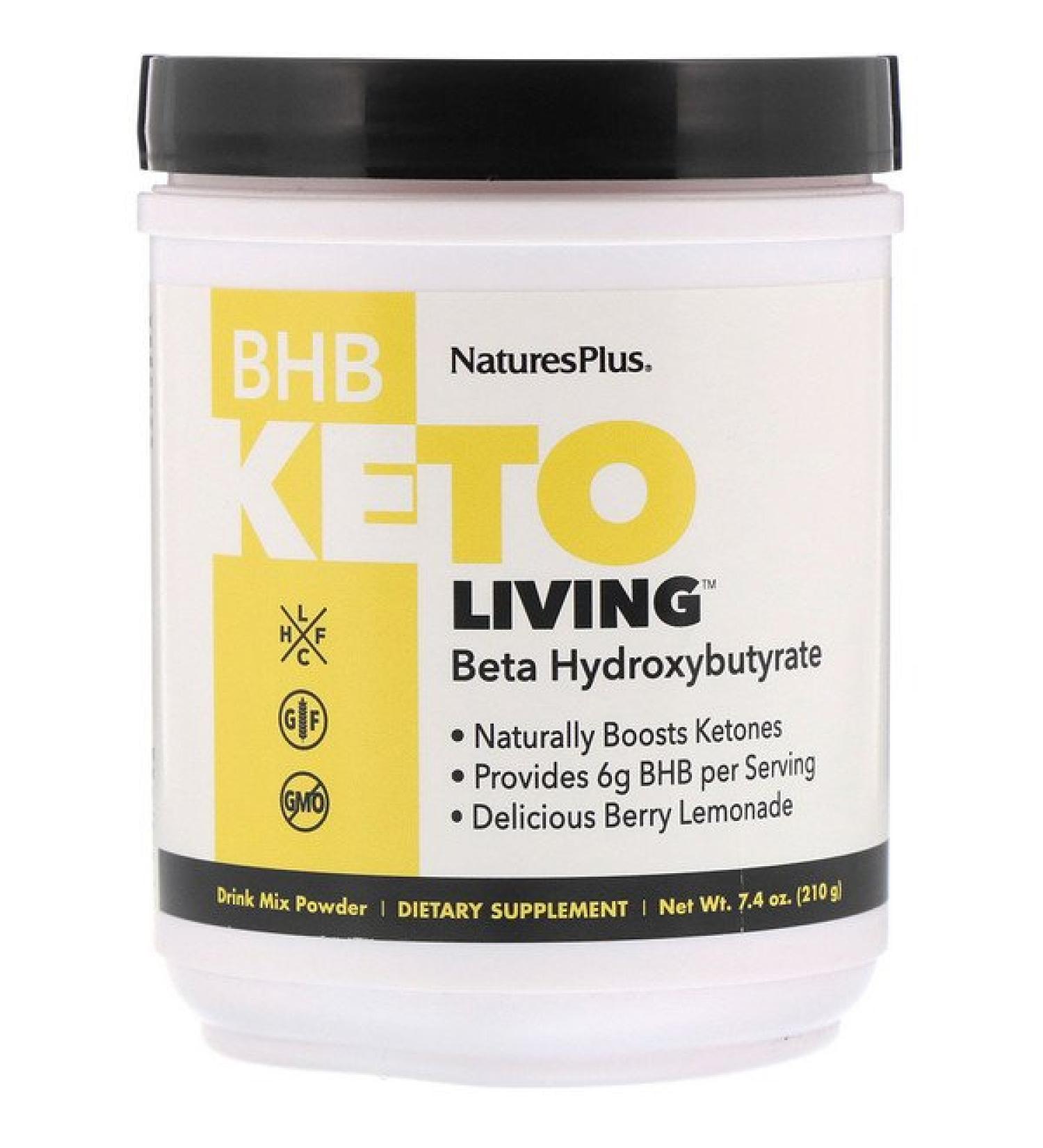 Nature's Plus BHB Keto Living Berry Lemonade 7.4 oz (210 g)