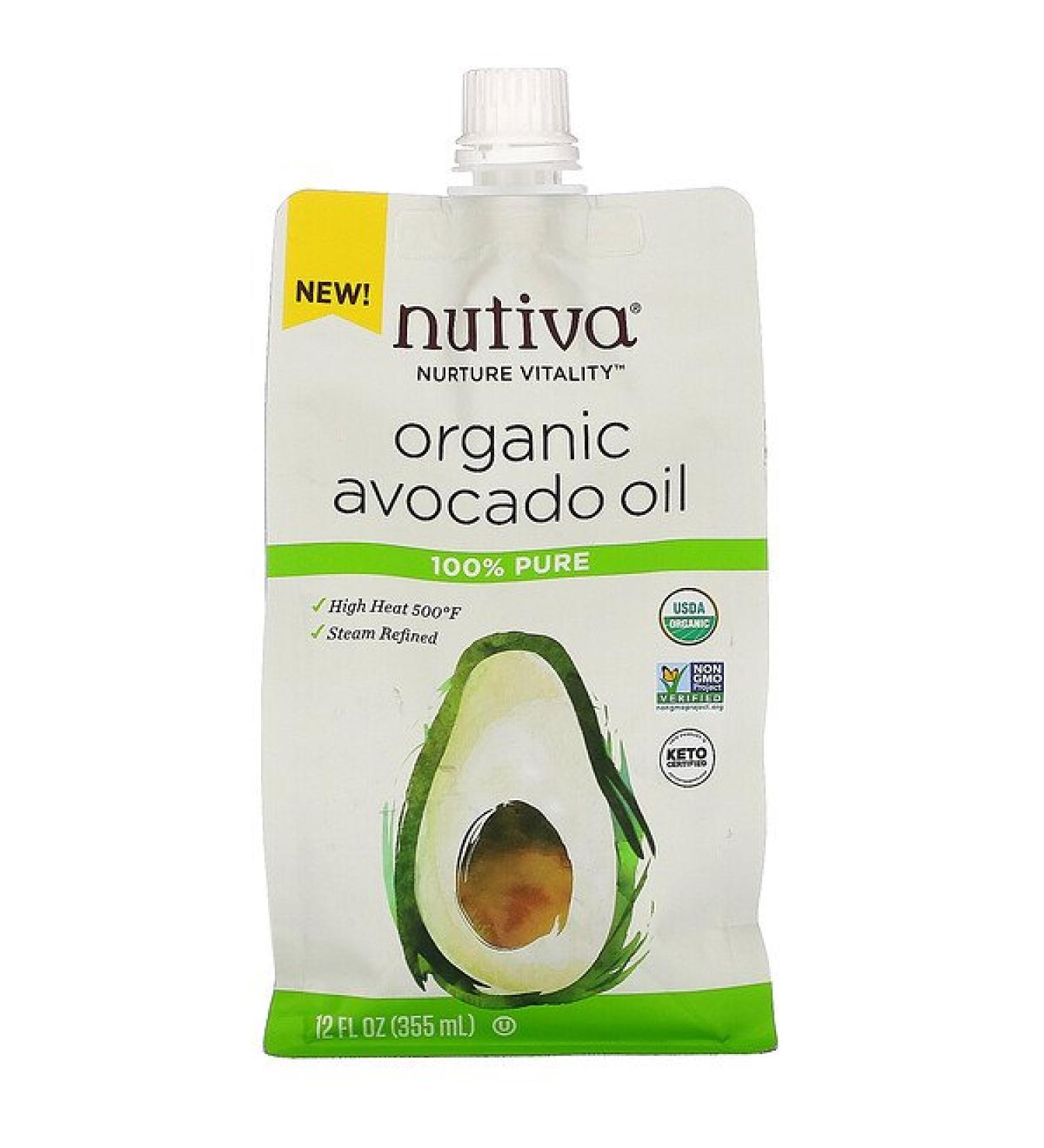 Nutiva Organic Avocado Oil 100% Pure 12 fl oz (355 ml)