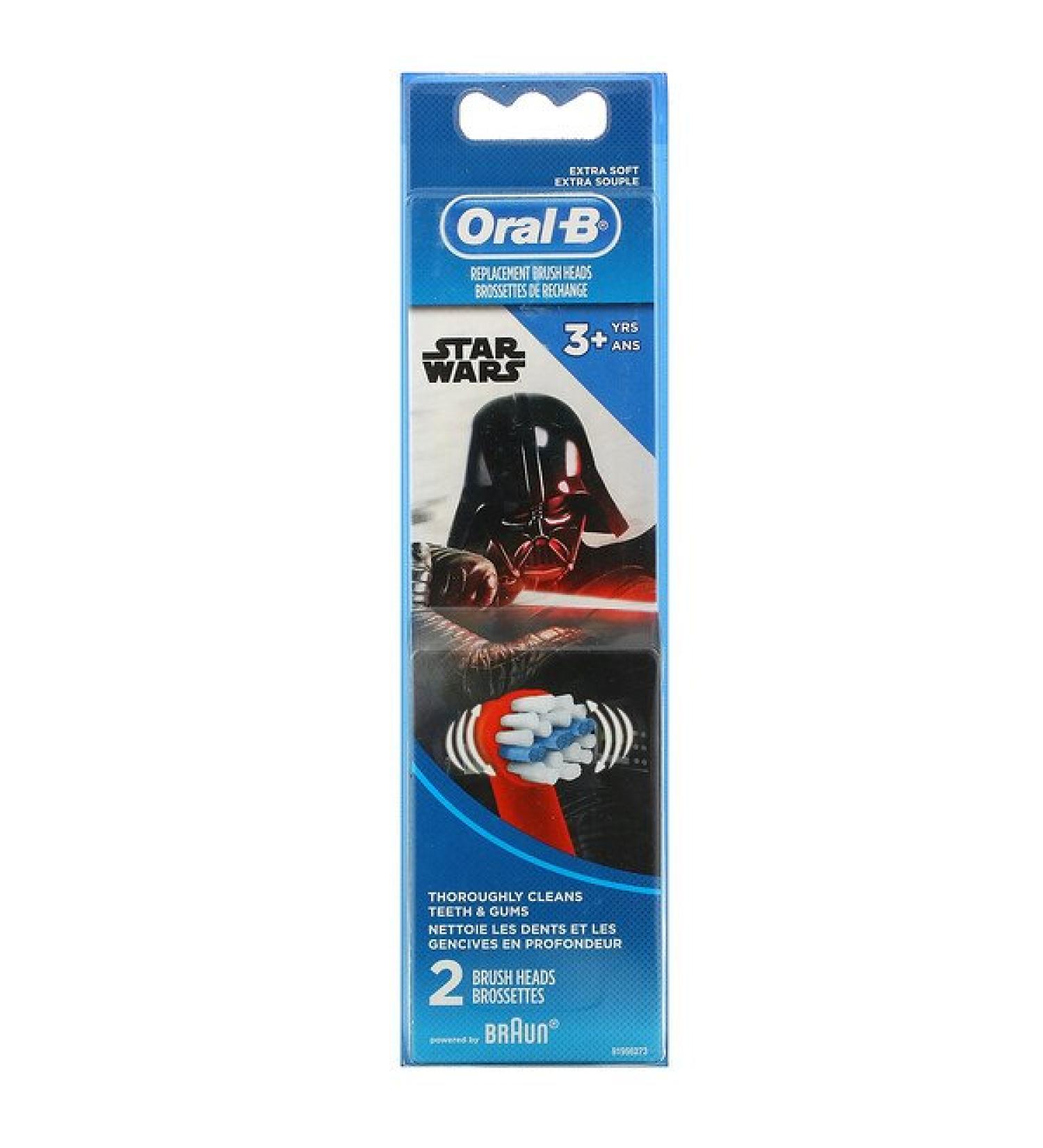 Oral-B Kids Star Wars Replacement Brush Heads Extra Soft 3+ Years 2 Brush Heads