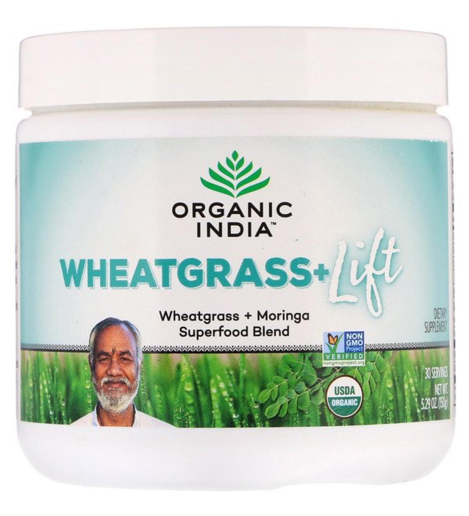 Organic India Wheatgrass+ Lift Superfood Blend 5.29 oz (150 g)