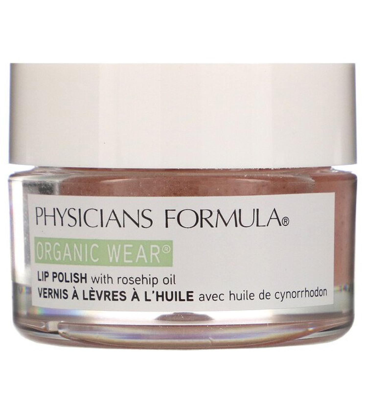 Physicians Formula Organic Wear Lip Polish with Rosehip Oil Rose 0.5 oz (14.2 g)