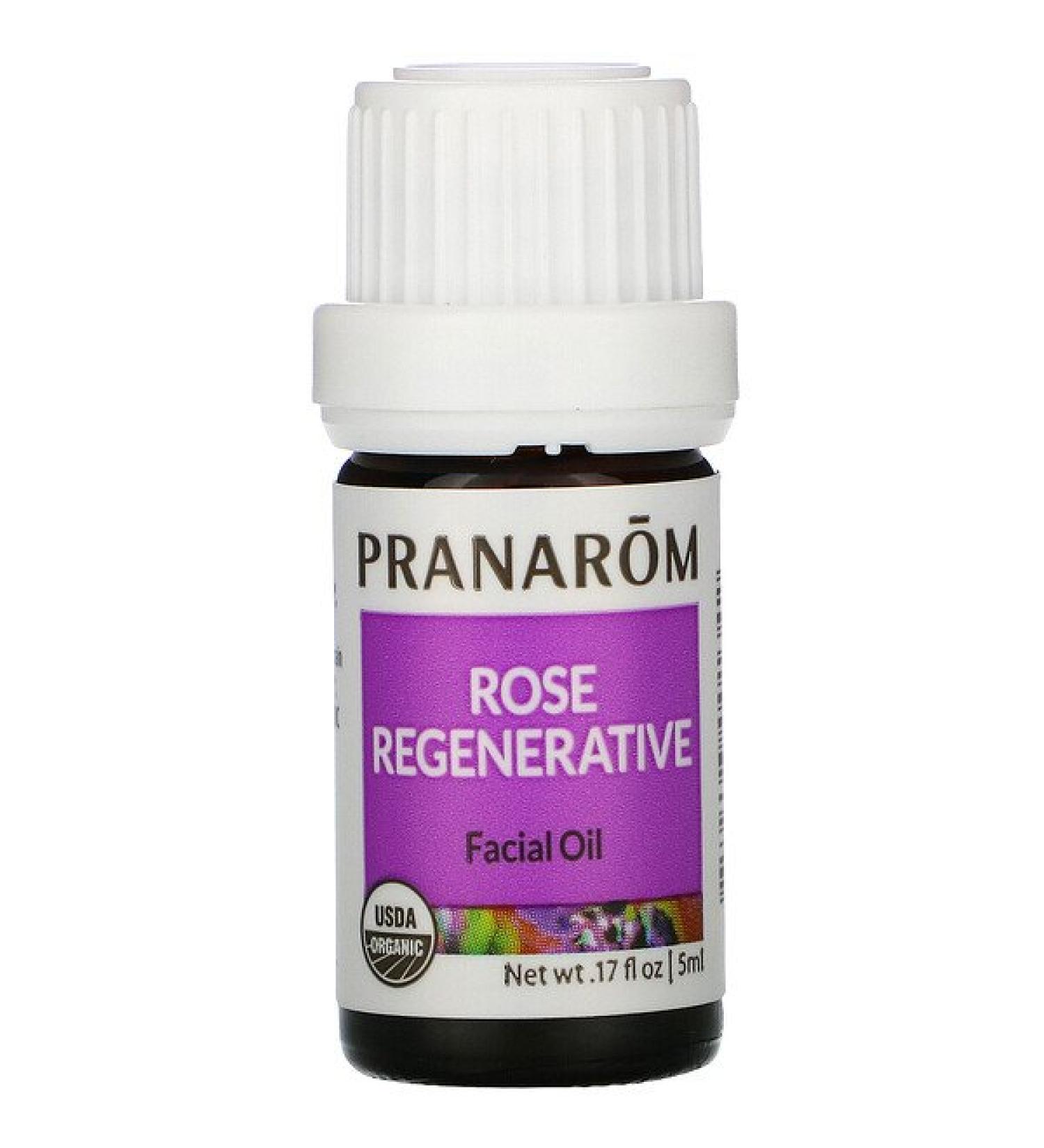 Pranarom Essential Oil Rose Regenerative Facial Oil .17 fl oz (5 ml)