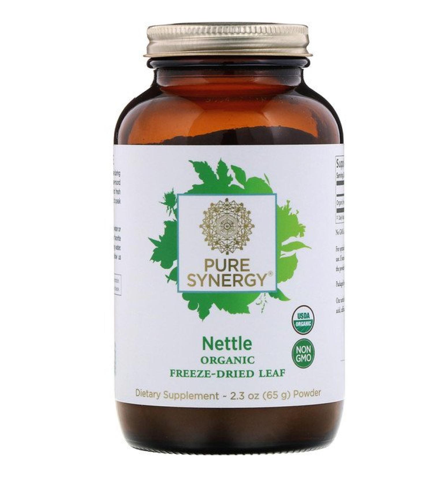Pure Synergy Nettle Organic Freeze-Dried Leaf Powder 2.3 oz (65 g)