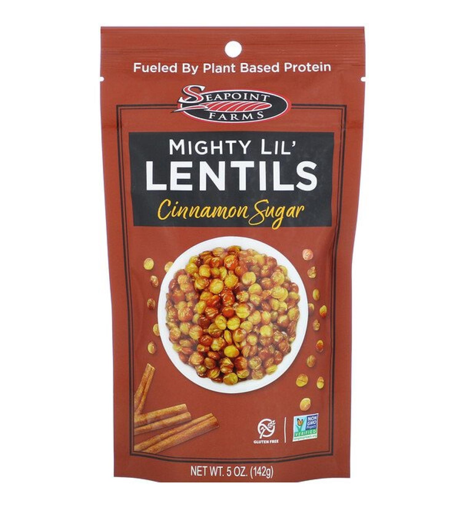 Seapoint Farms Mighty Lil' Lentils Cinnamon Sugar 5 oz (142 g)