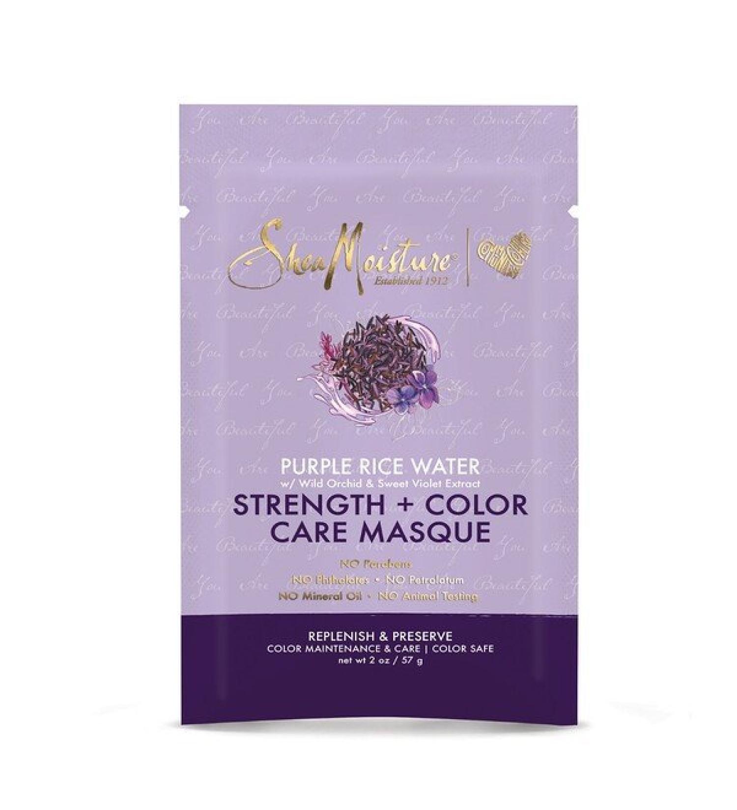 SheaMoisture Strength + Color Care Masque Purple Rice Water  2 oz (57 g)